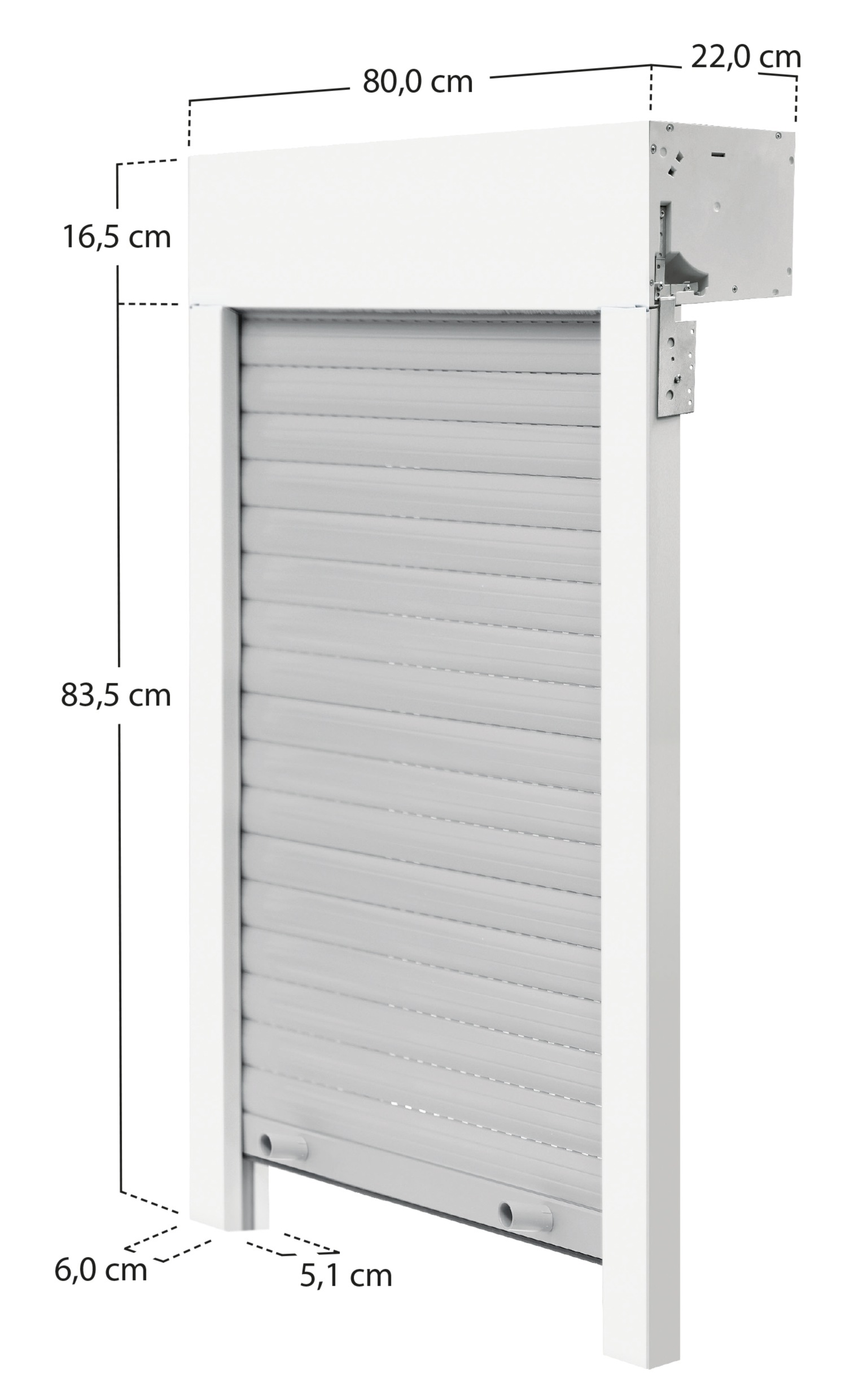 SCHELLENBERG Aufsatzrollladen, BxH: 80x100 cm