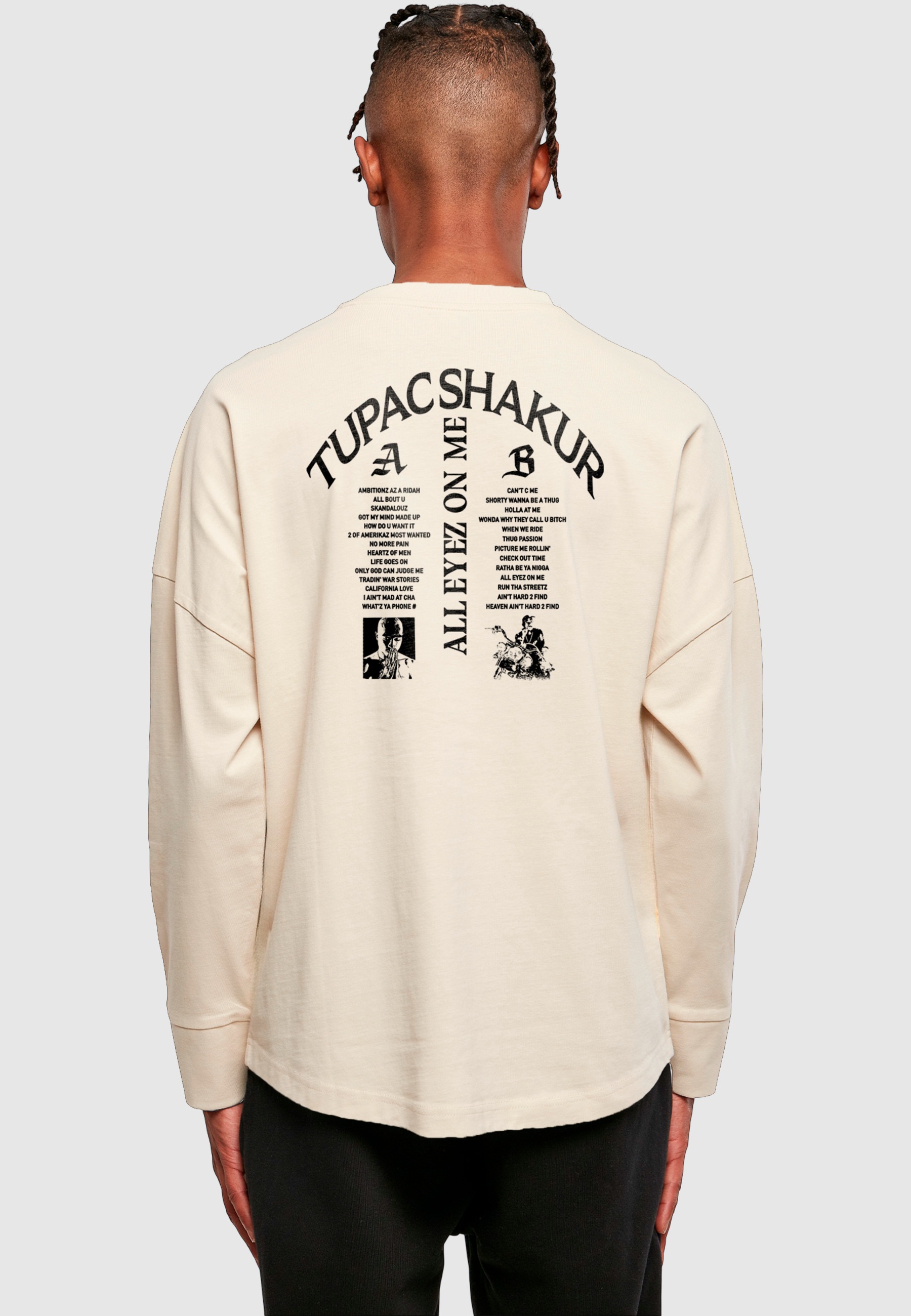 Merchcode Longsleeve »Merchcode 2Pac All Eyez on me Tracklist Cut On Longsleeve« 1 Stk.