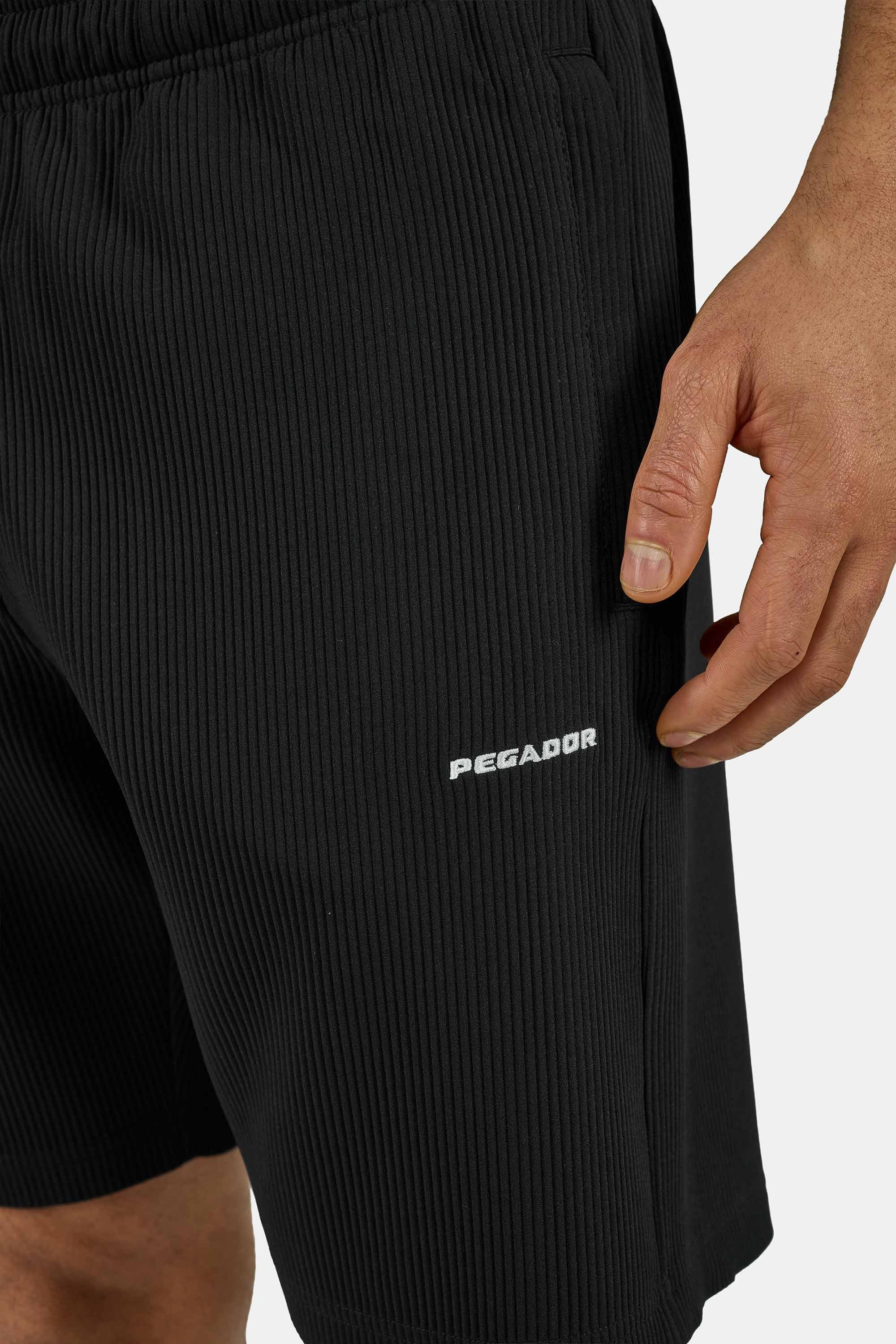 PEGADOR Shorts »TROY PLISSEE SHORTS«  Baumwollmischung, regular fit