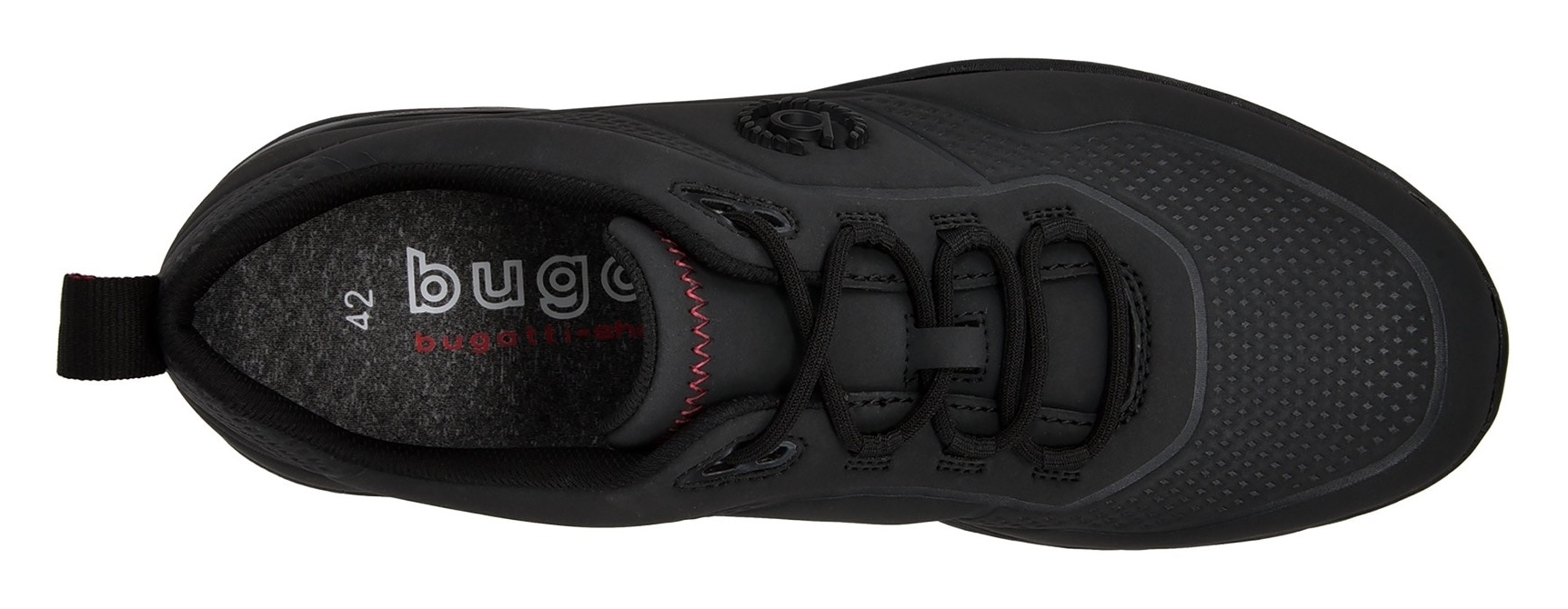bugatti Keilsneaker, Freizeitschuh, Halbschuh, Schnürschuh mit seitlichem Logo-Icon