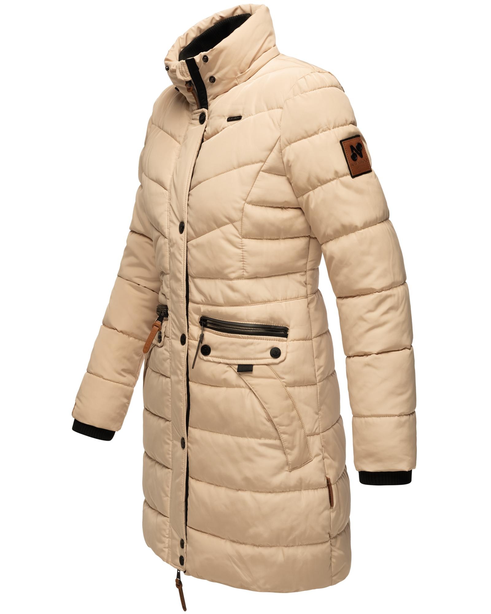 Navahoo Steppmantel »Paula«, stylischer Winter Parka m. edlem Fellimitat