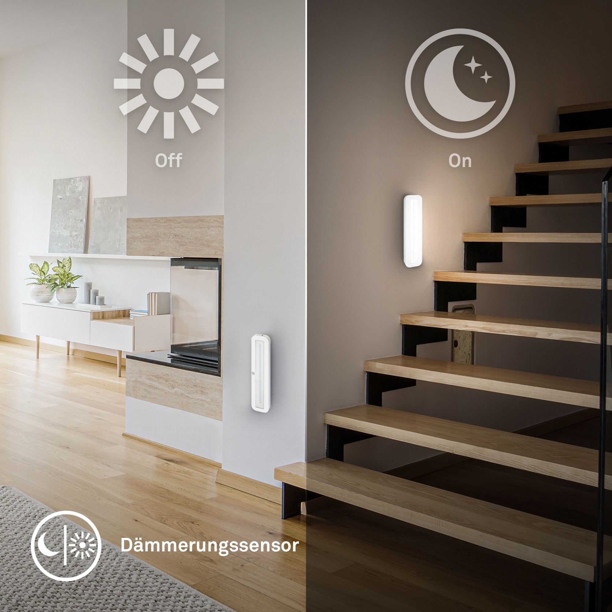 Briloner Leuchten LED Unterbauleuchte »SIGO« LED-Modul 1 Stk. Neutralweiß 30,5x6,5x2 cm, Küche, Schrank, Treppe, Küchenlampe