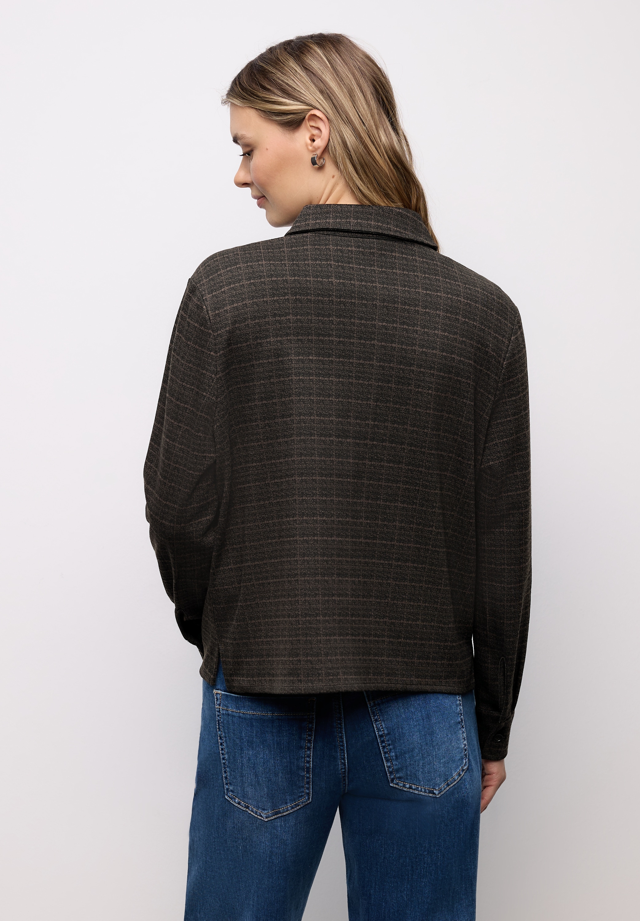 STREET ONE Langarmbluse mit Karomuster