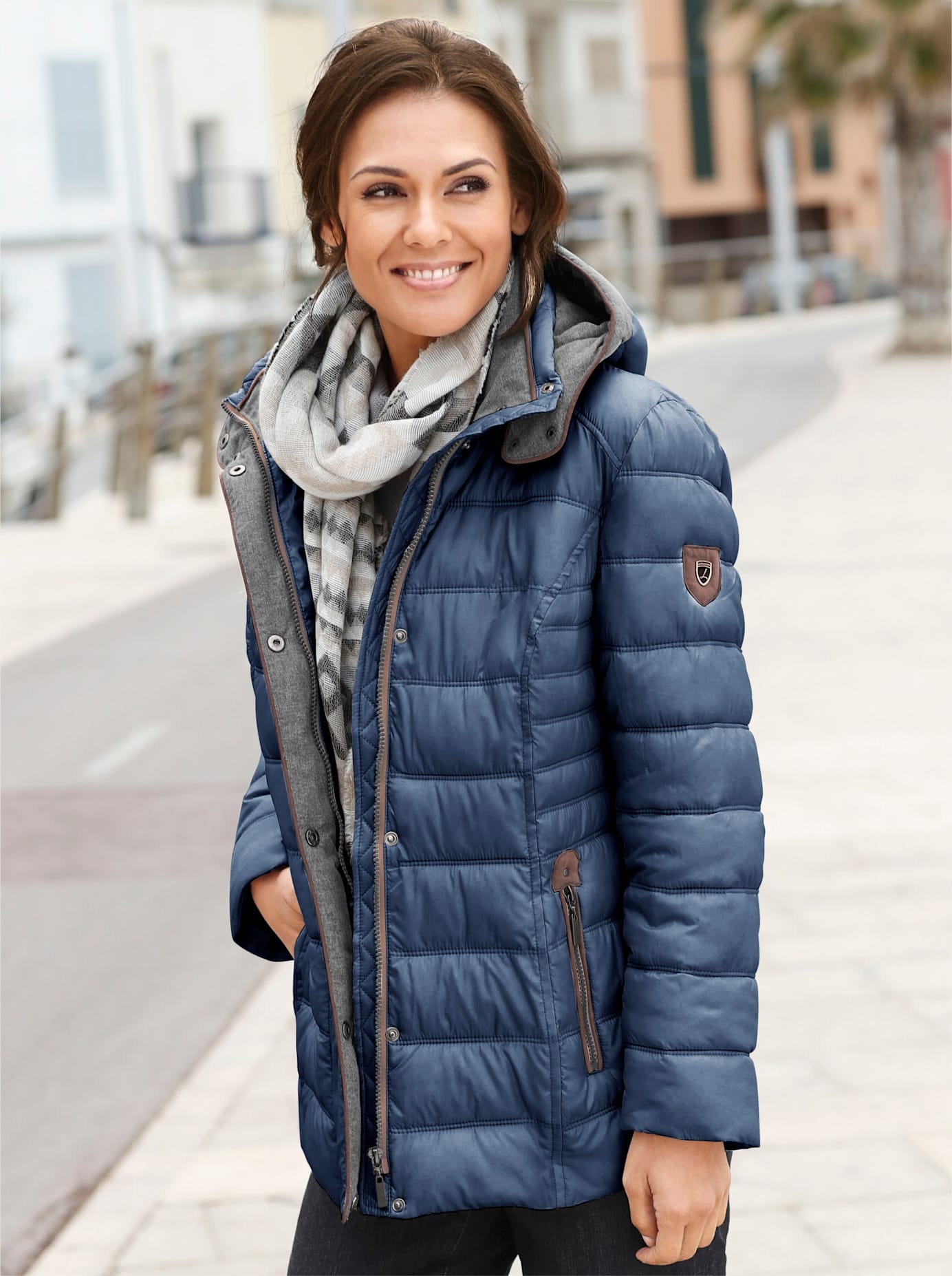 Casual Looks Steppjacke, mit Kapuze