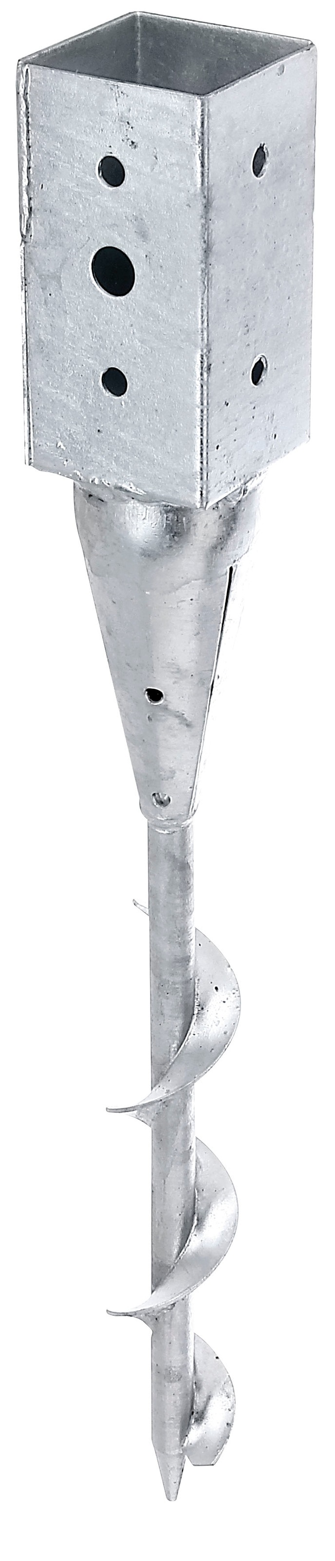 Alberts Einschraub-Bodenhülse »71x71 mm«, für Vierkantholzpfosten, Gesamtlänge 595 mm