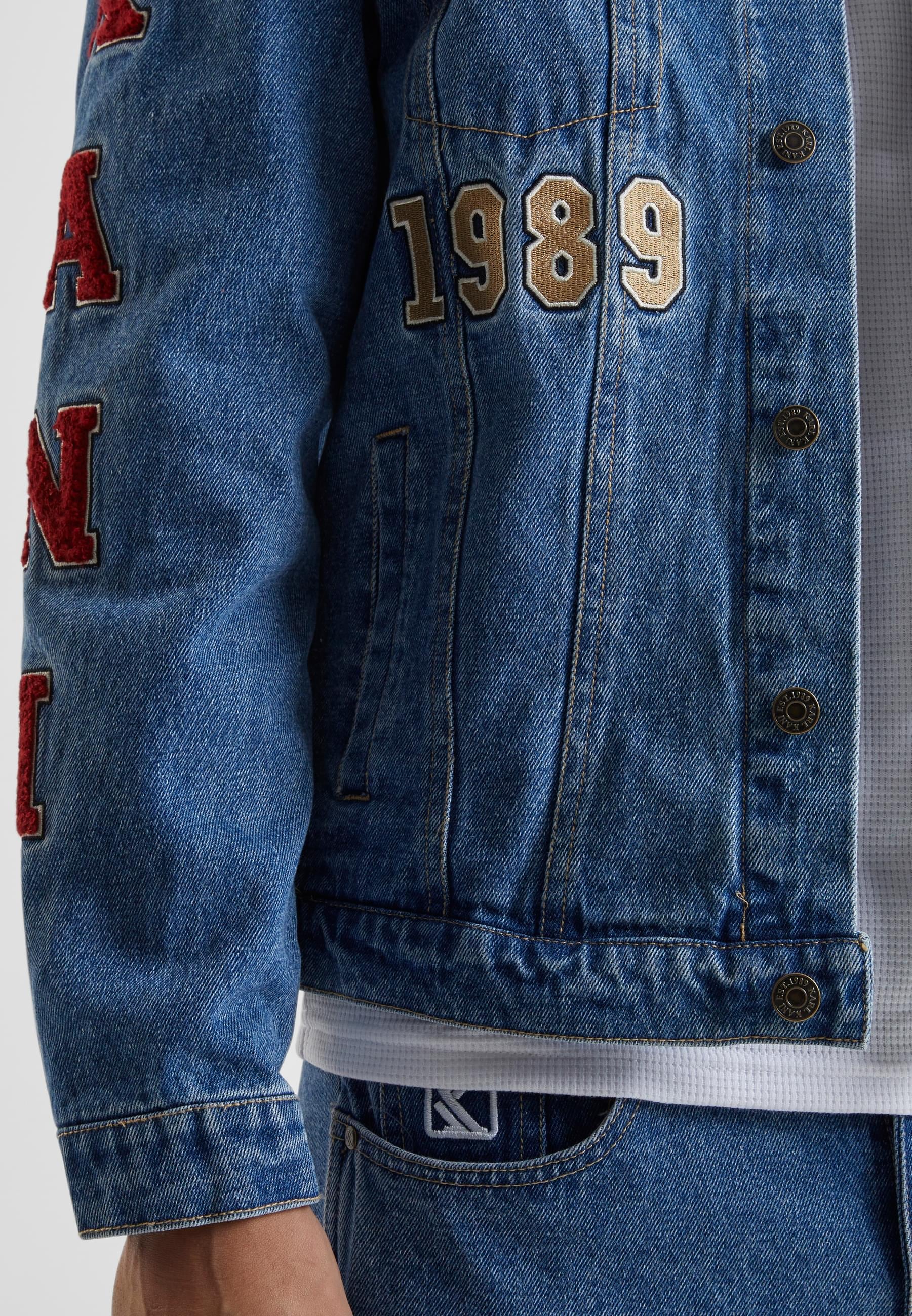 Karl Kani Jeansjacke »Karl Kani Herren KM224-030-1 KK OG Patched Denim Jacket«, (1 St.), ohne Kapuze