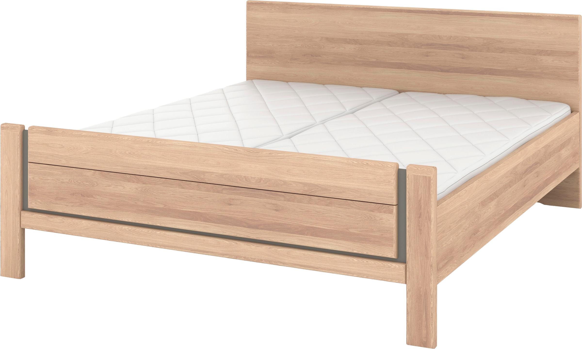 Musterring Holzbett "Sorrent, Bettgestell, Bettrahmen, teilmassiv Eiche", ( günstig online kaufen