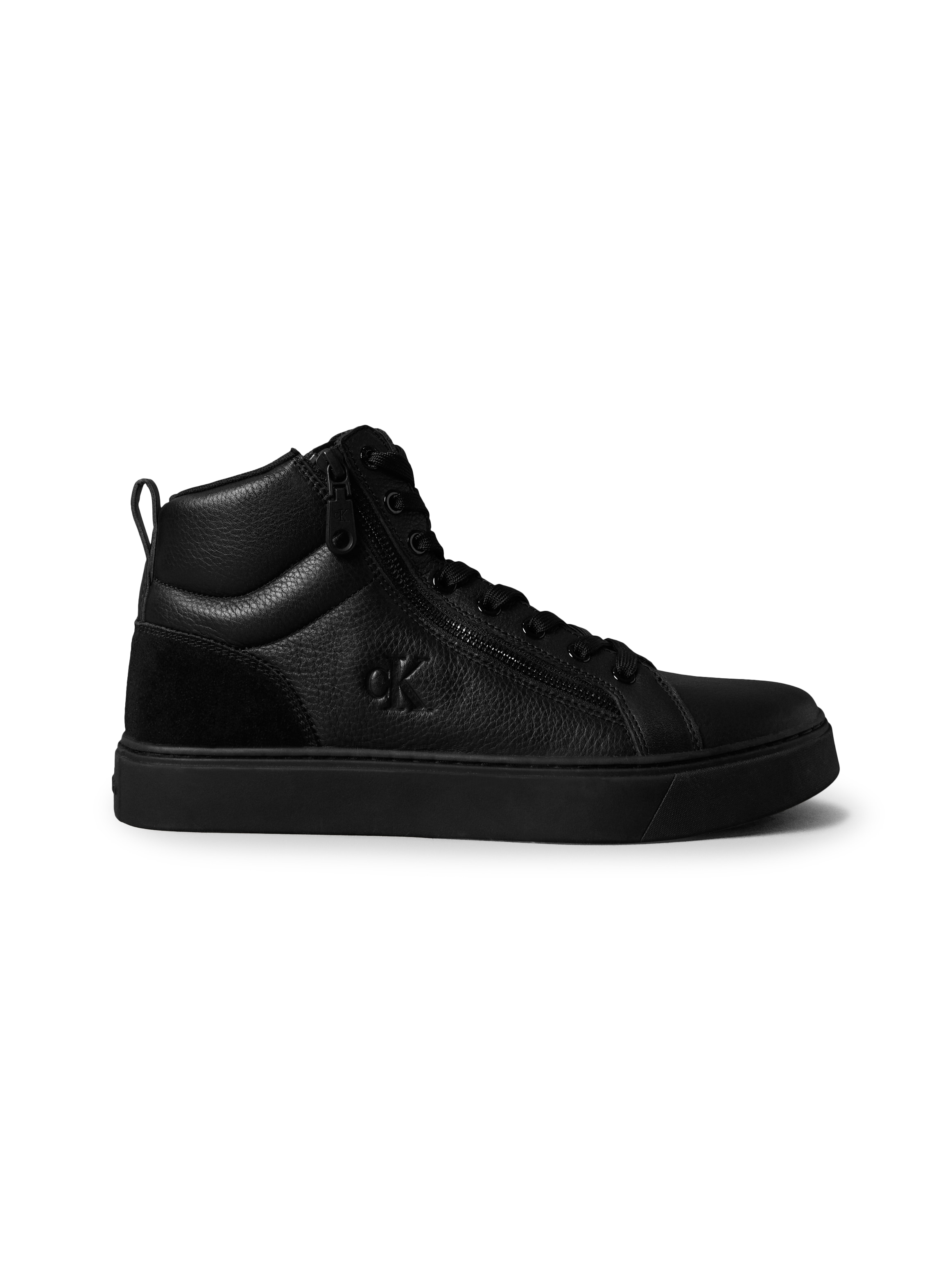 Calvin Klein Jeans Schnürboots »CLASSIC CUP MID LACEUP ZIP LTH«, High Top Sneaker, Sneakerboots, Stiefelette mit gepolstertem Schaft