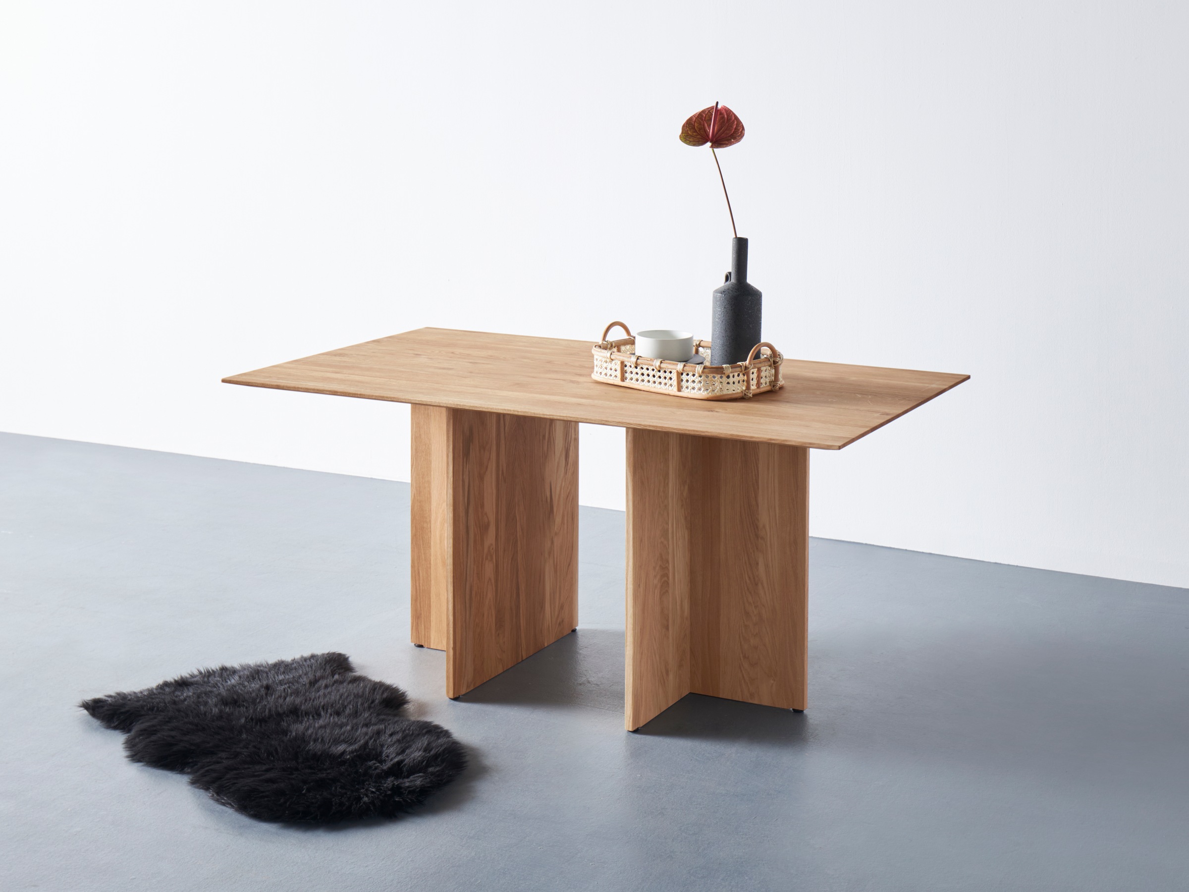 OTTO products Esstisch »Tubi«, Aus massiver Eiche, in 3 Breiten kaufen