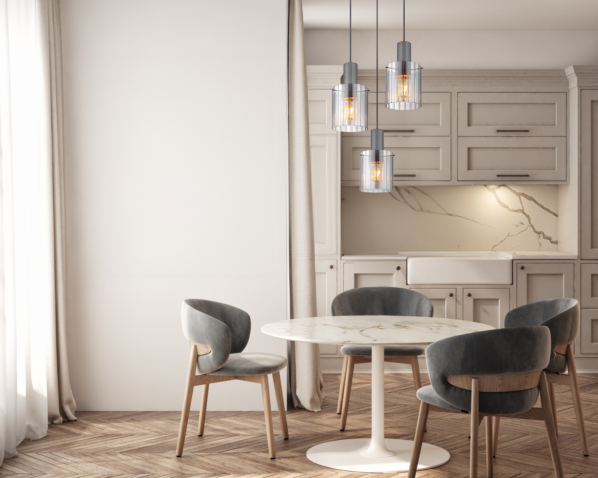 GLOBO LIGHTING Hängeleuchte »TULIVAR« E27 1 Stk. Hängelampe/Pendelleuchte/Esszimmer/Wohnzimmer/Esstisch