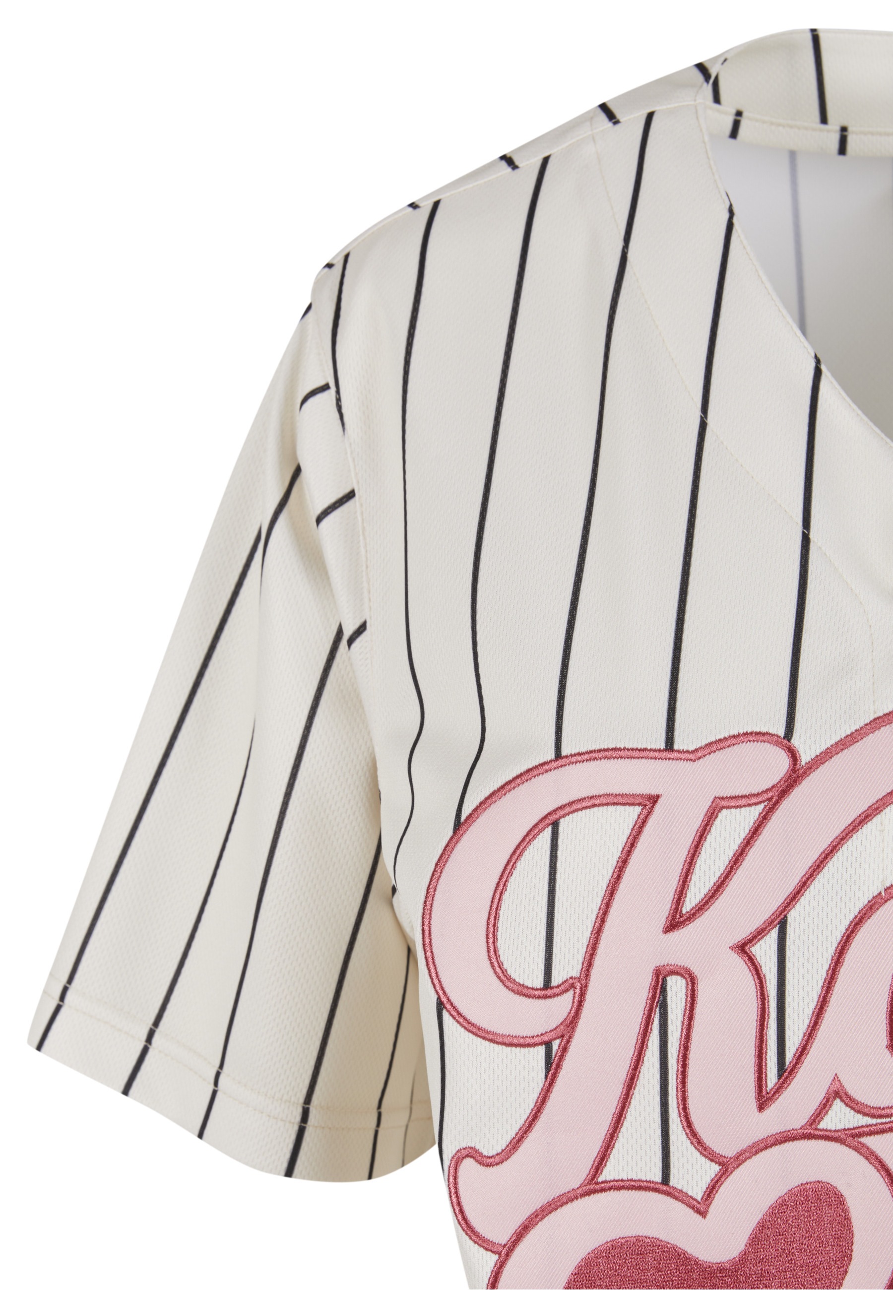 Karl Kani Kurzarmshirt »Karl Kani Varsity Heart Pinstripe Baseball Shirt« 1