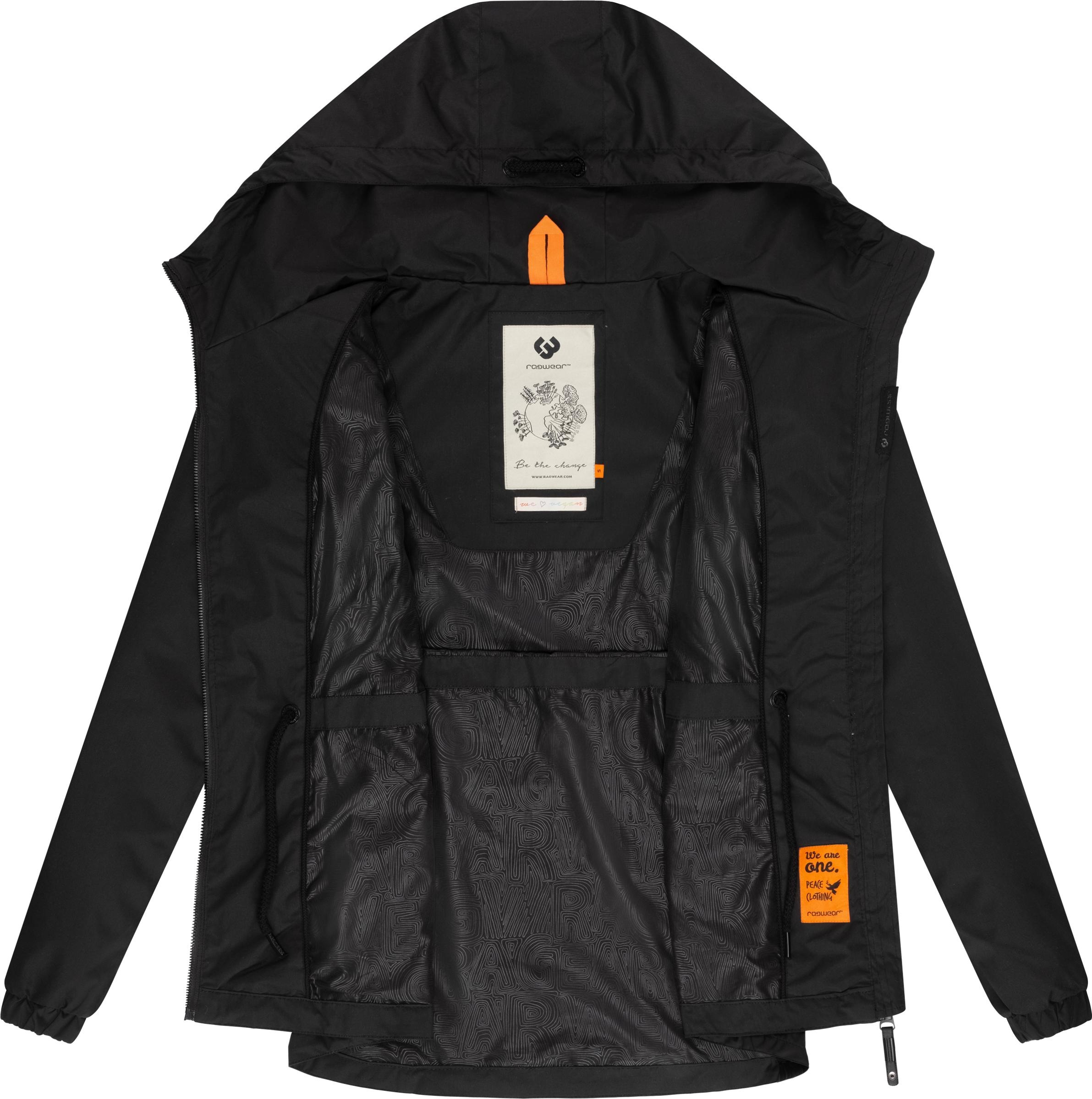 Ragwear Outdoorjacke »Danka«, mit Kapuze, Wasserdichte Übergangsjacke mit großer Kapuze
