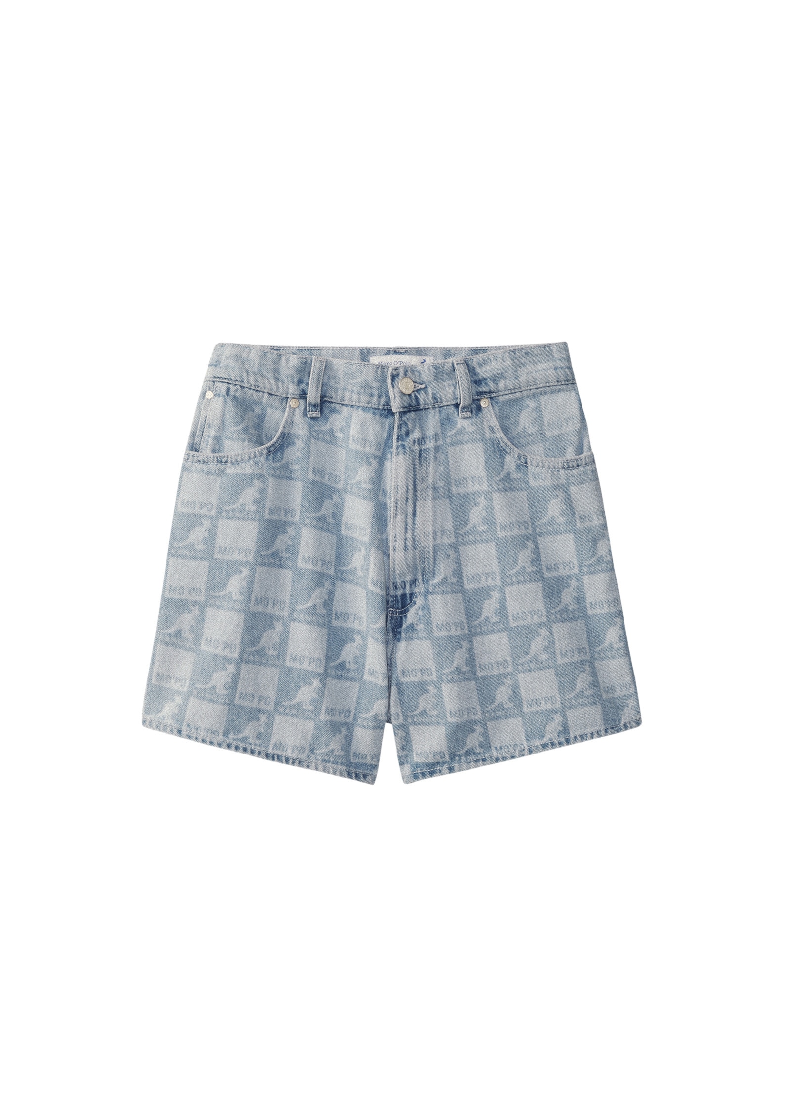 Marc O'Polo DENIM Shorts »mit Laser-Allover-Print«
