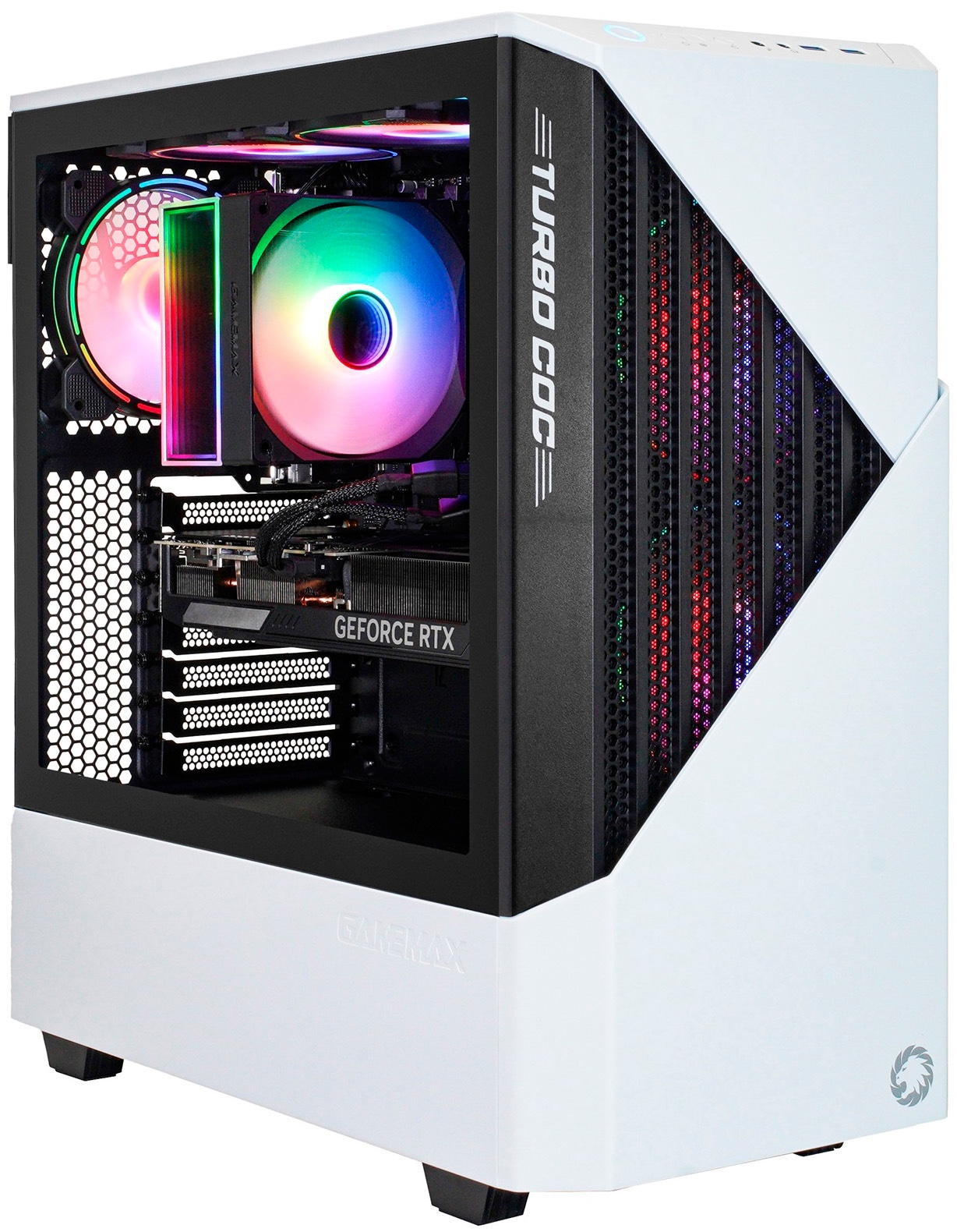 GAMEMAX Gaming-PC-Komplettsystem »MegaDeal Horizon 2911 AMD Ryzen 7 5700X 32GB 1TB SSD RTX 5060« 27 ″ AMD Ryzen 7 GeForce RTX 5060 32 GB RAM 1.000 GB SSD Windows 11 + MSI PRO MP272L LCD-Monitor, 68,6cm (27")