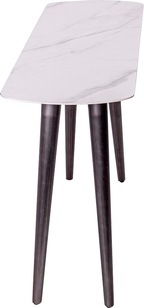 Leonique Konsolentisch »Fremont«, Keramik-Konsolentisch, Marmoroptik, Metallbeine schwarz, 130x40x76