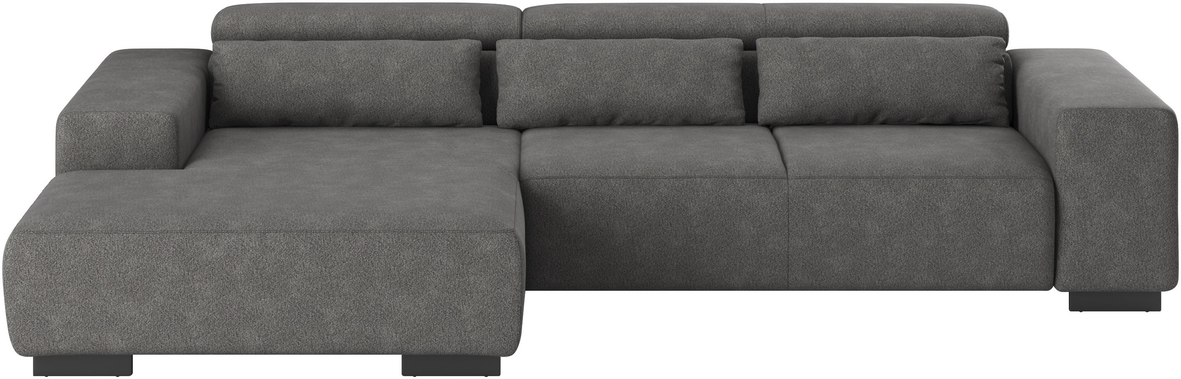 COTTA Ecksofa »Side L-Form, mit Kopfteilverstellung & 3 Nierenkissen«, optional motorische Sitztiefenverstellung