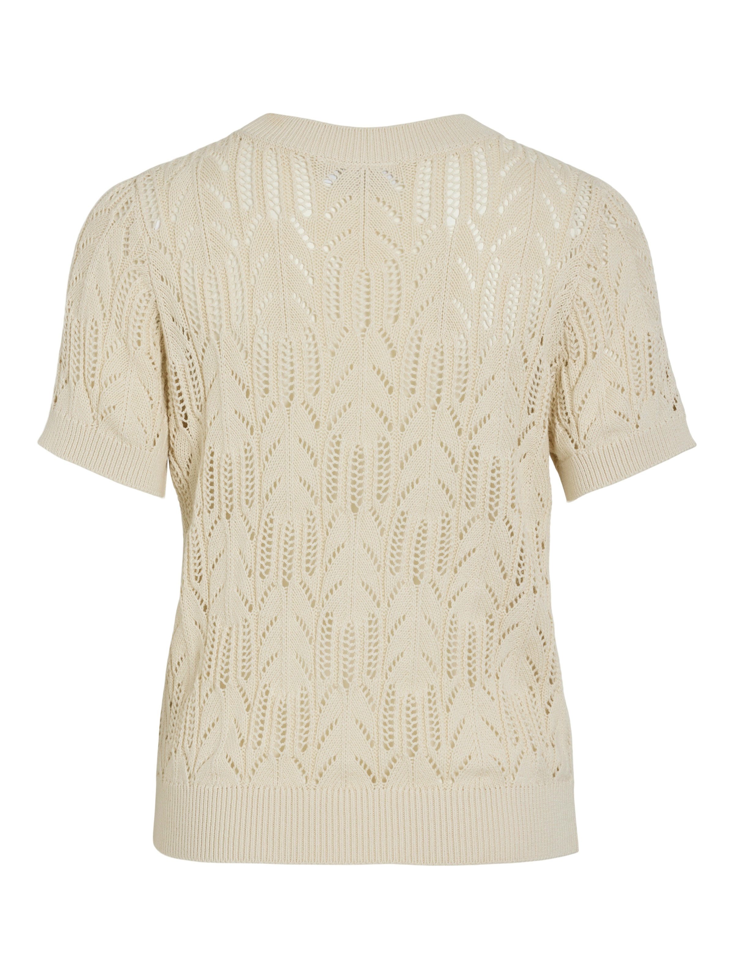 Vila Kurzarmpullover »VICOTTI S/S O-NECK KNIT TOP - NOOS«