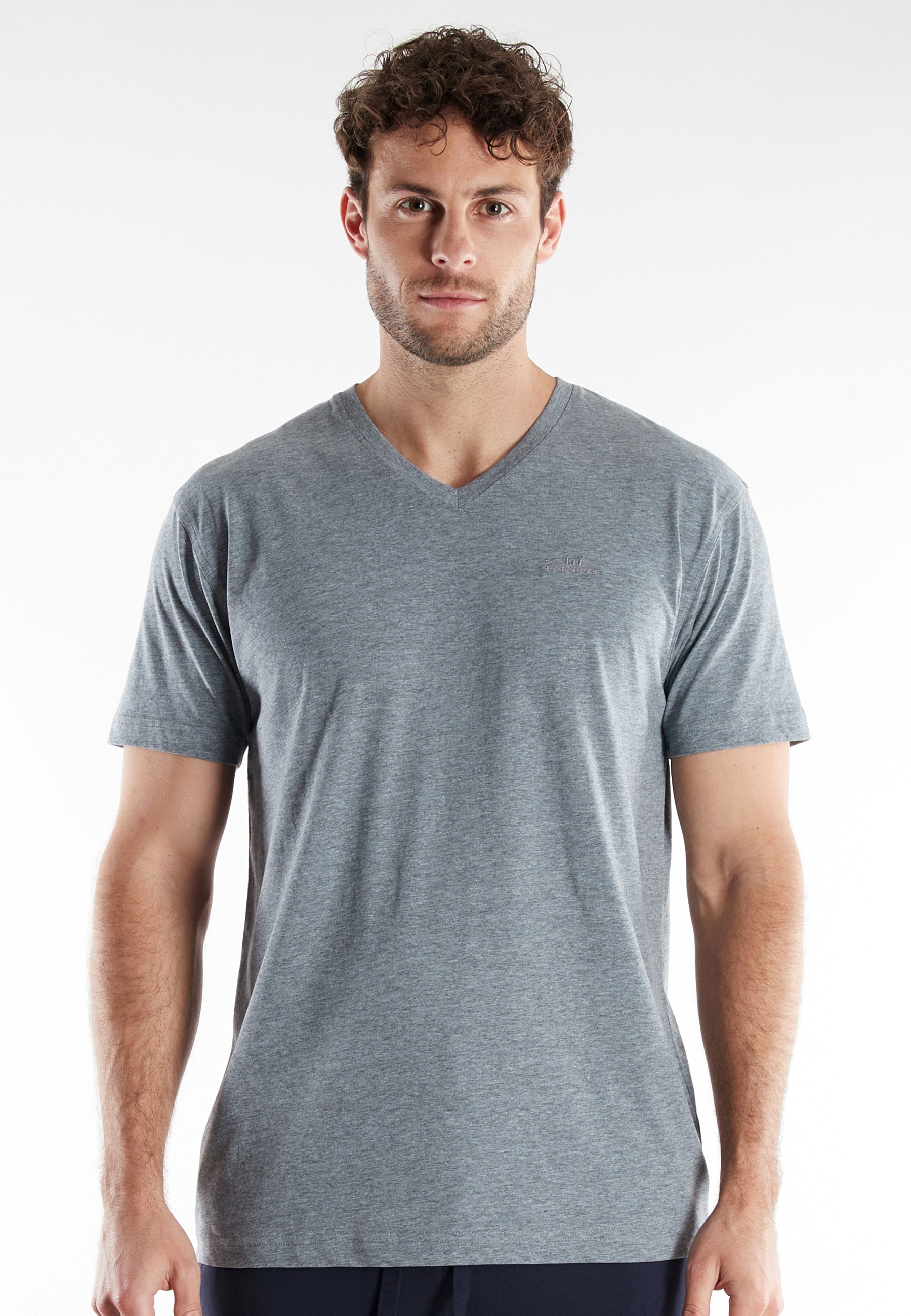 GÖTZBURG T-Shirt V-Ausschnitt, Single-Jersey Qualität, kurzarm