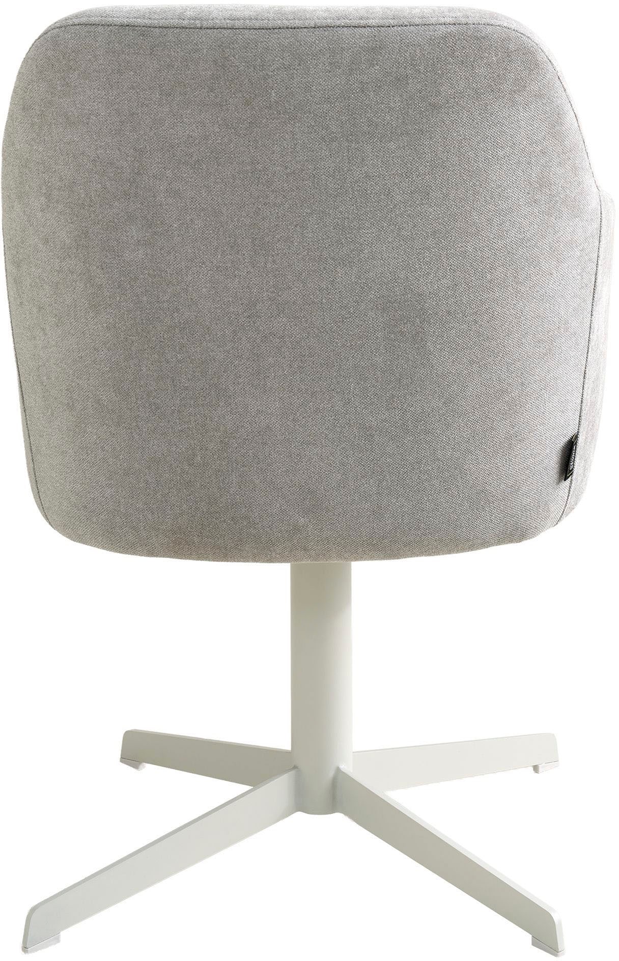 SCHÖNER WOHNEN-Kollektion Esszimmerstuhl »MARLOY, 360° drehbar mit Rückholfunktion« () 1 Stk.mit Taschenfederkern, Bezug Webstoff, Untergestell pulverbeschichtet