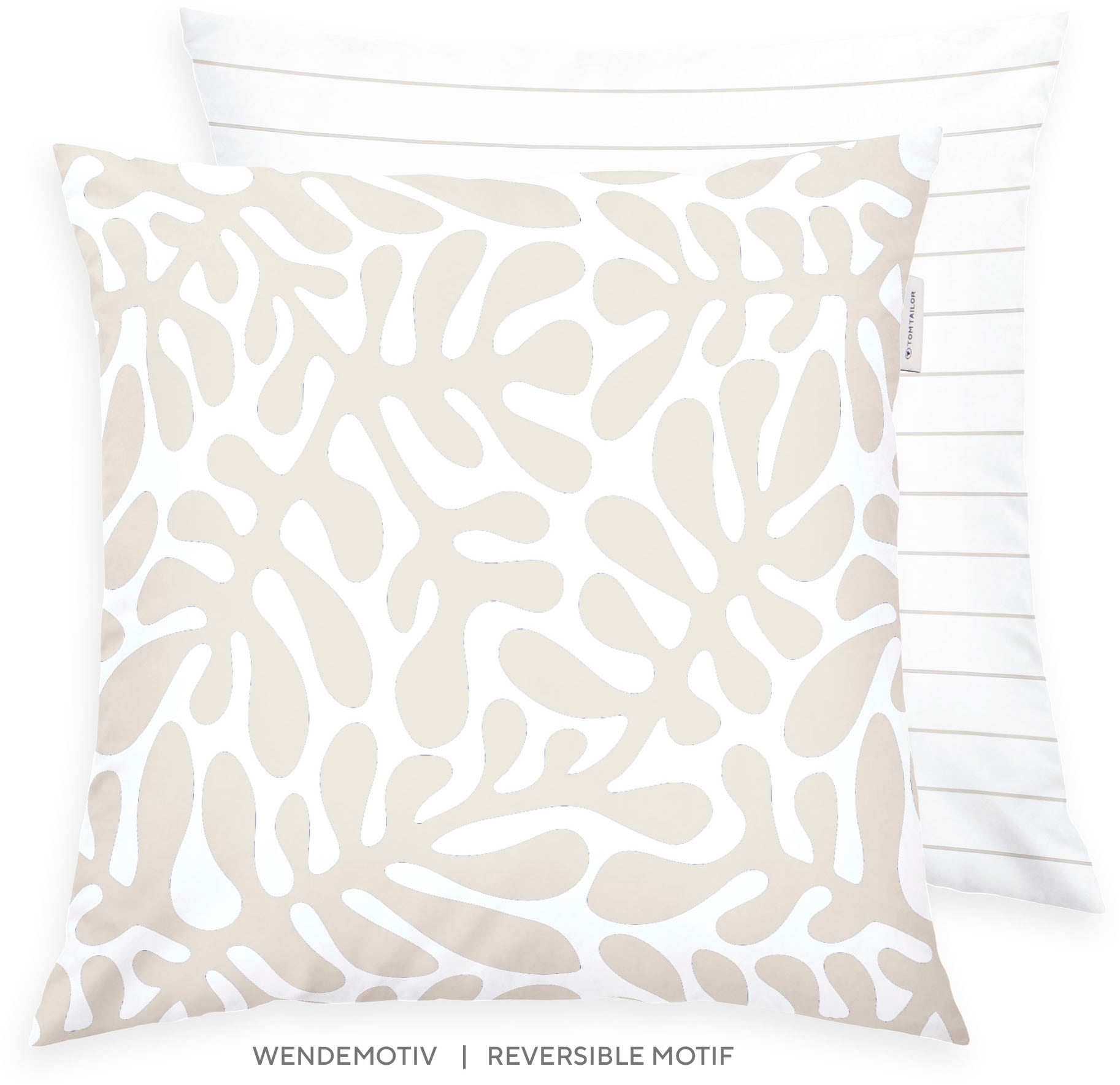 TOM TAILOR HOME Kissenhülle "new bedroom, ORGANIC LEAVES, 40x40cm oder 40x8 günstig online kaufen