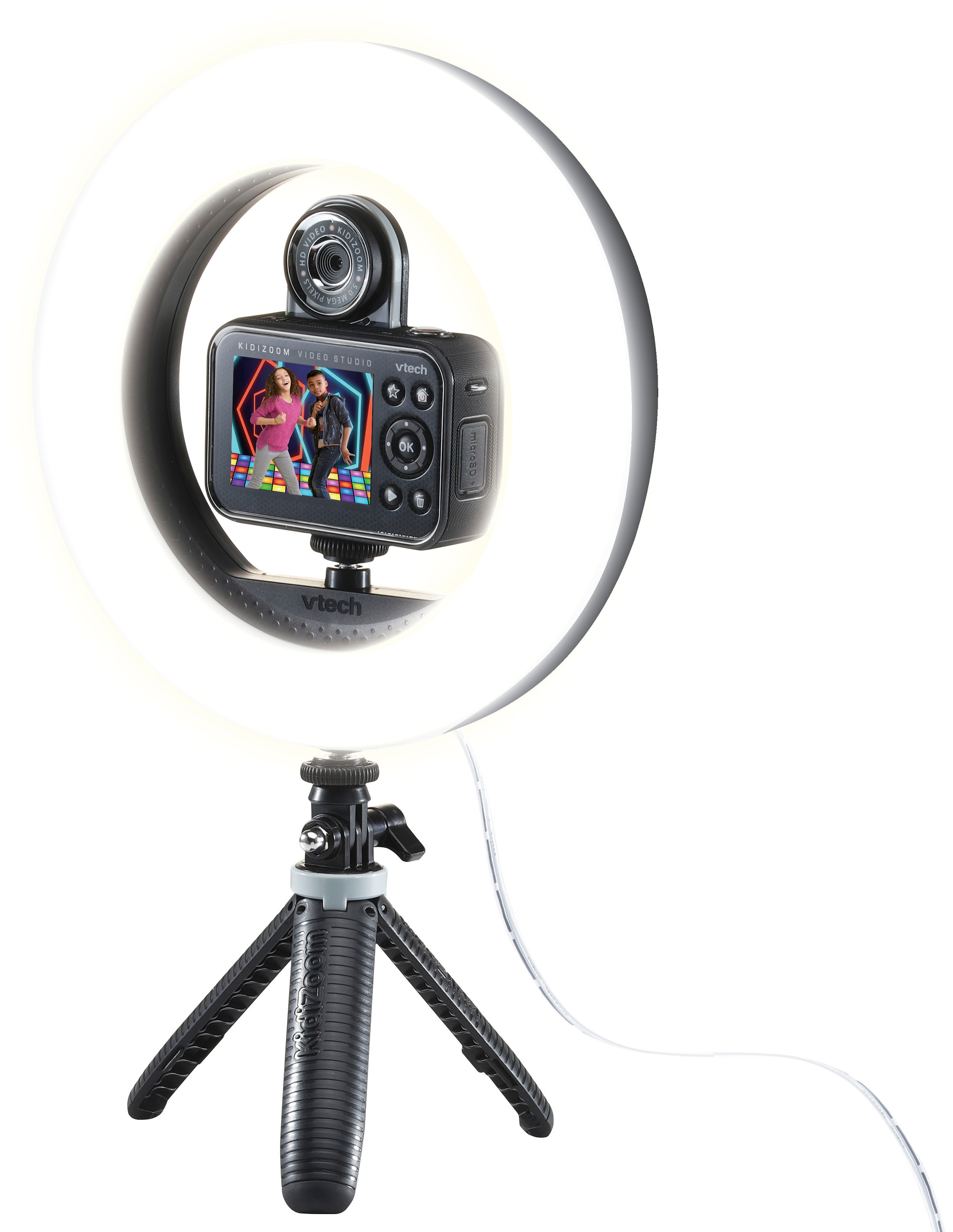 Vtech® Kinderkamera »KidiZoom Video Studio - Deluxe Bundle«, 5 MP, inkl. Selfie-Funktion, Ringlicht und Ministativ