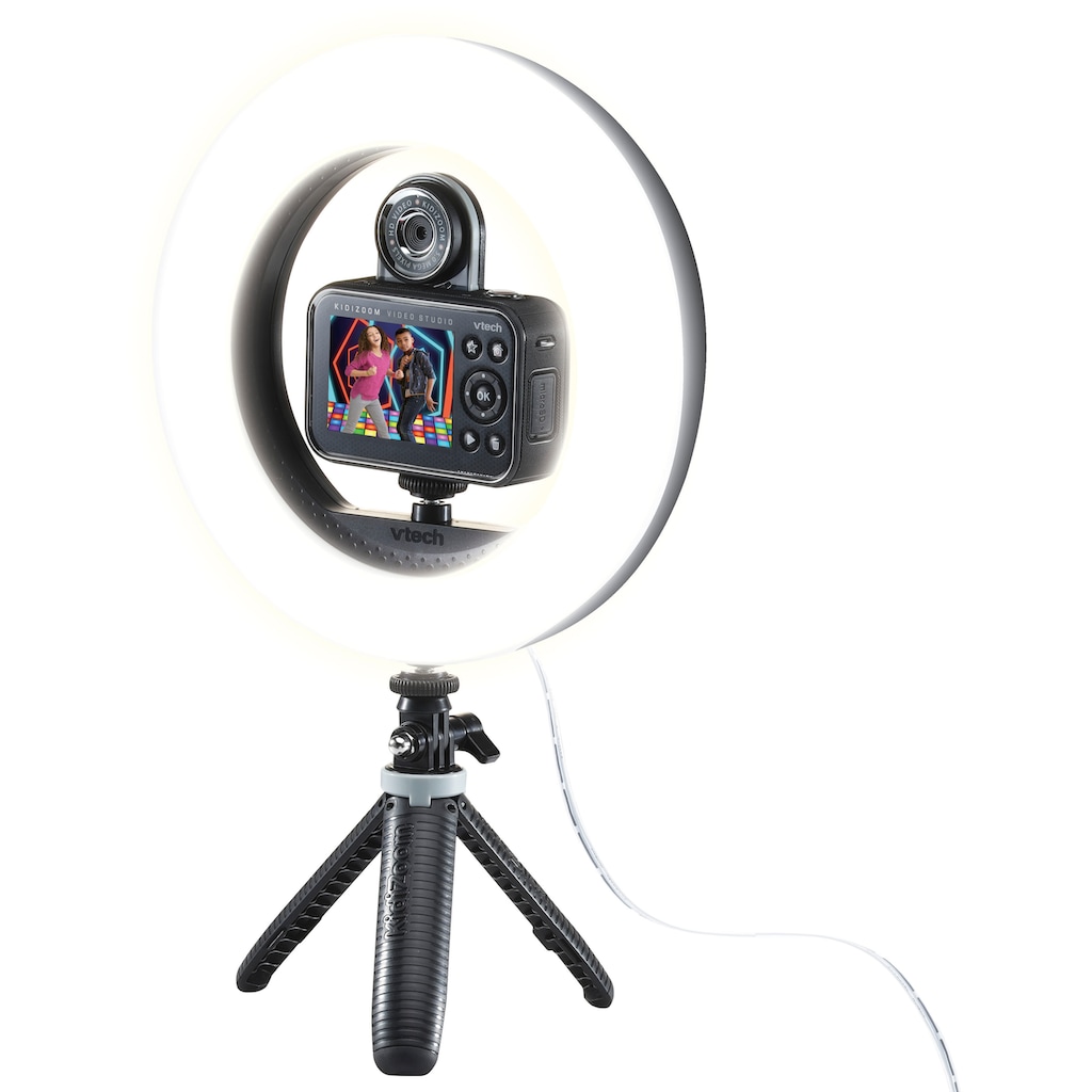 Vtech® Kinderkamera »KidiZoom Video Studio - Deluxe Bundle«, 5 MP, inkl. Selfie-Funktion, Ringlicht und Ministativ