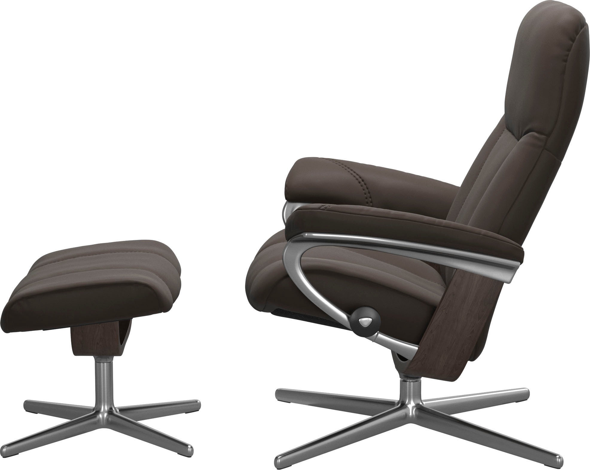 Stressless® Fußhocker »Consul« mit Cross Base, Größe S, M & L, Holzakzent Wenge