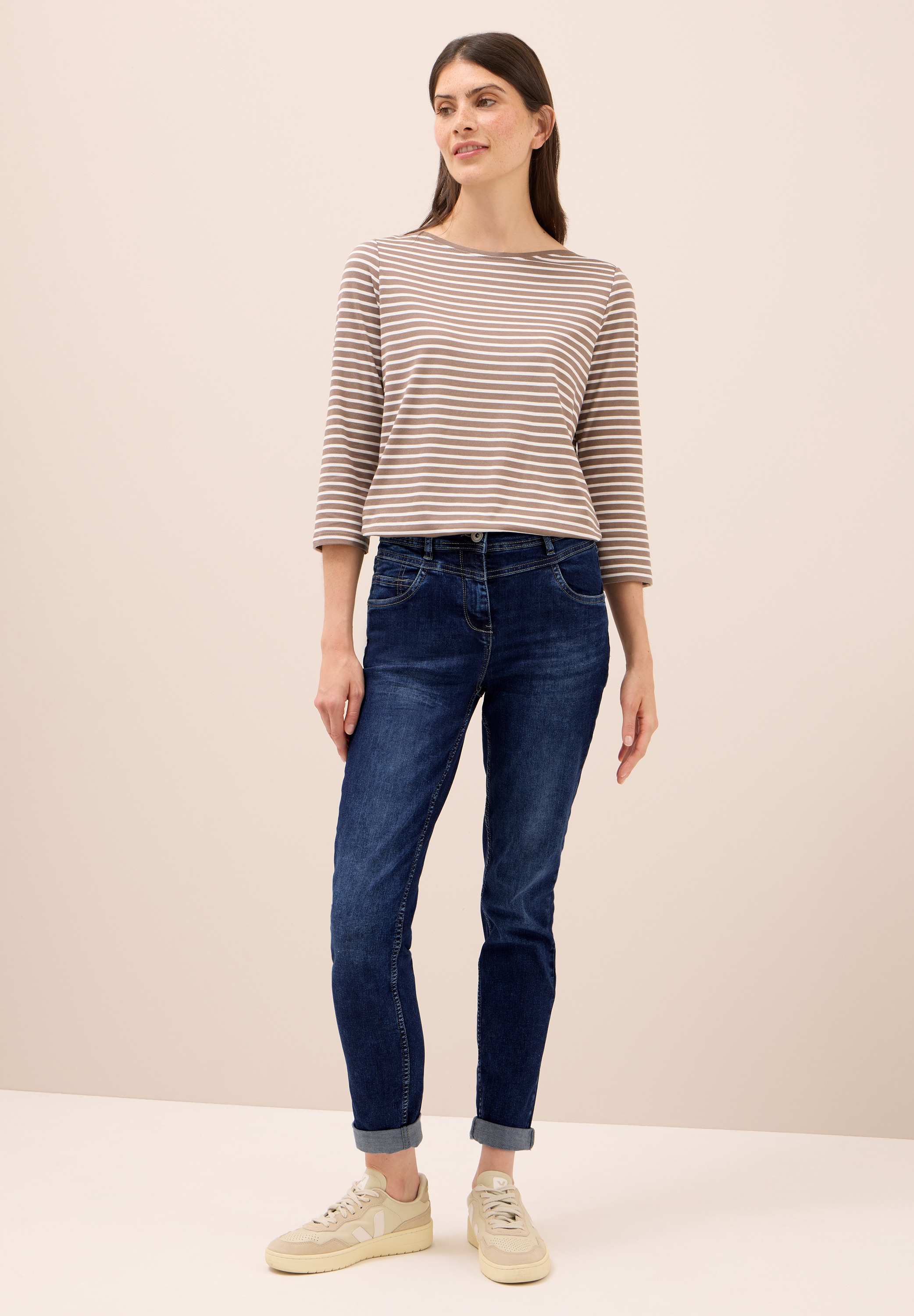 Cecil Slim-fit-Jeans, High Waist