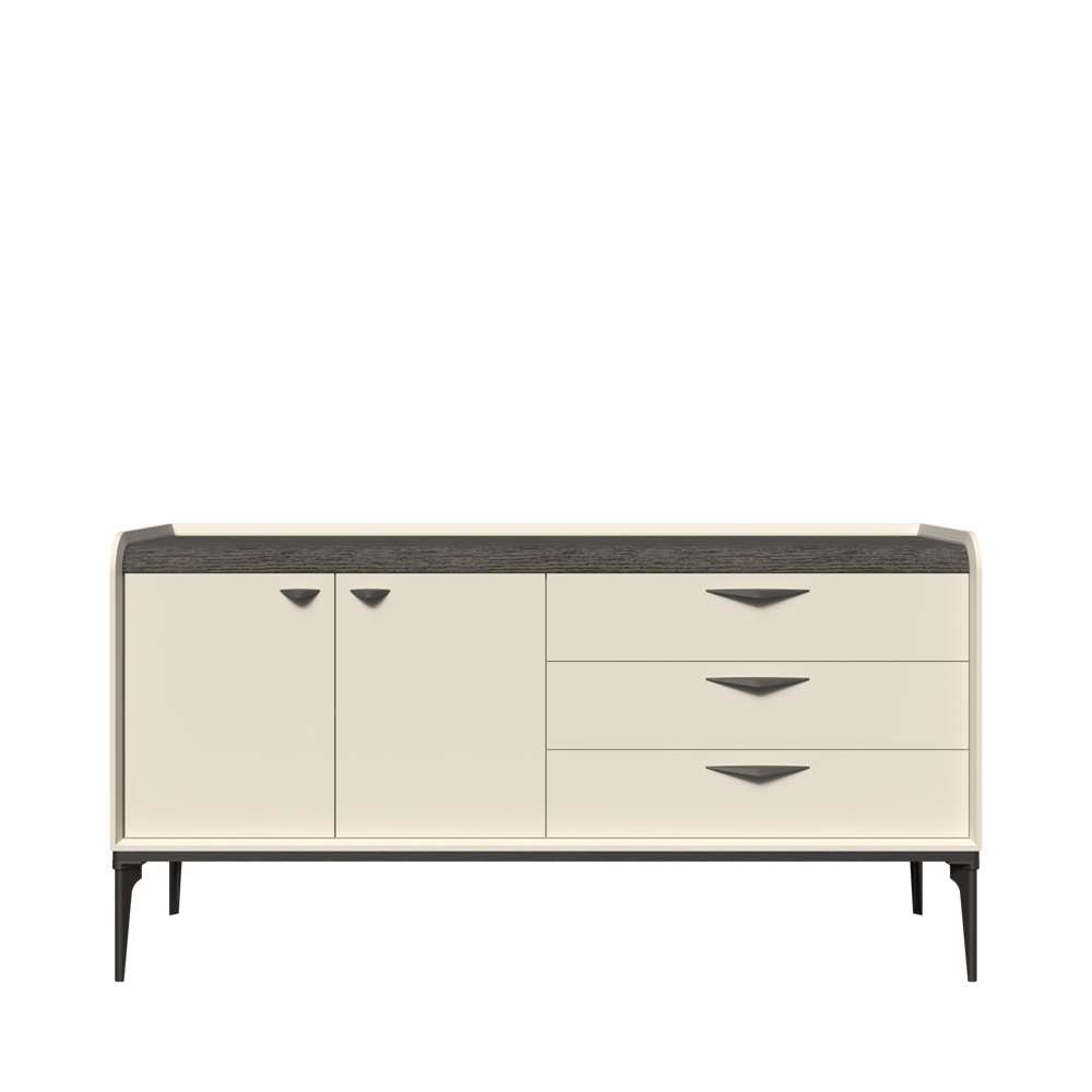 OTTO home Kommode »Soffy Kombikommode, Sideboard, Schubladenkommode« UV lackiert, Soft Close Funktion, Metallgestell in Anthrazit Dekor