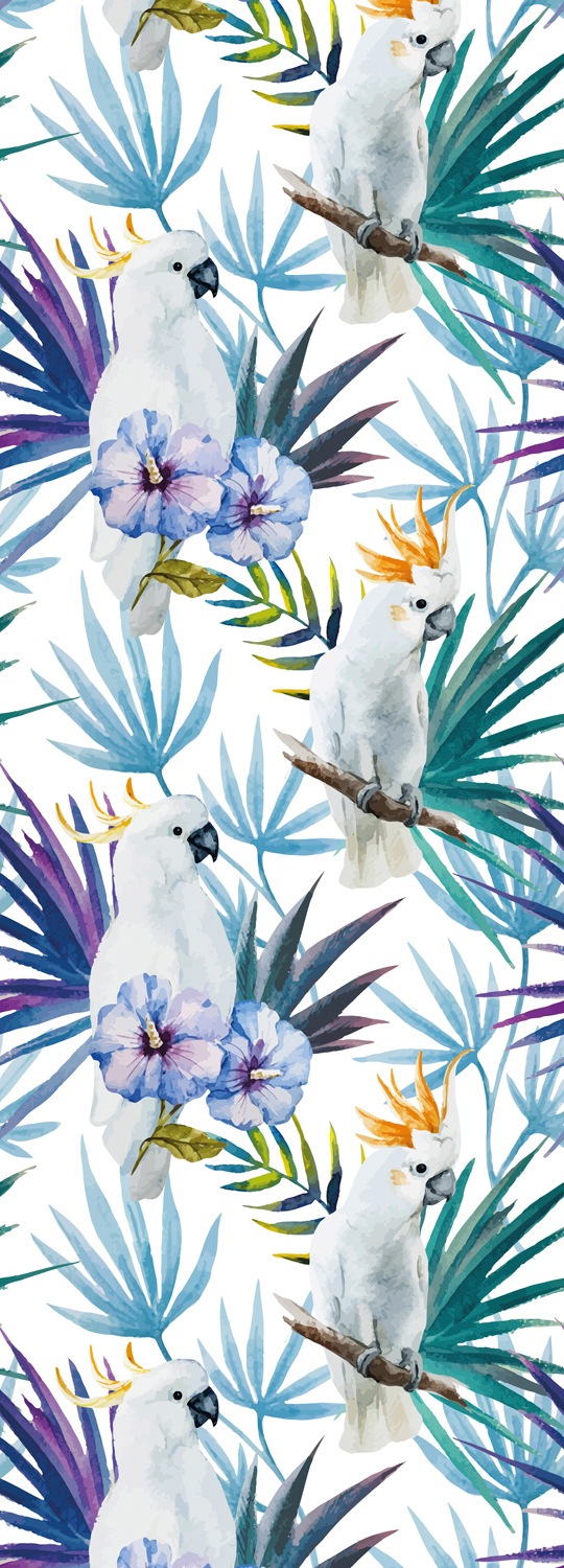 queence Vinyltapete "Art" Motiv floral geblümt gemustert glatt 90x250cm, selbstklebend, kinderleichte Anbringung, Sticker