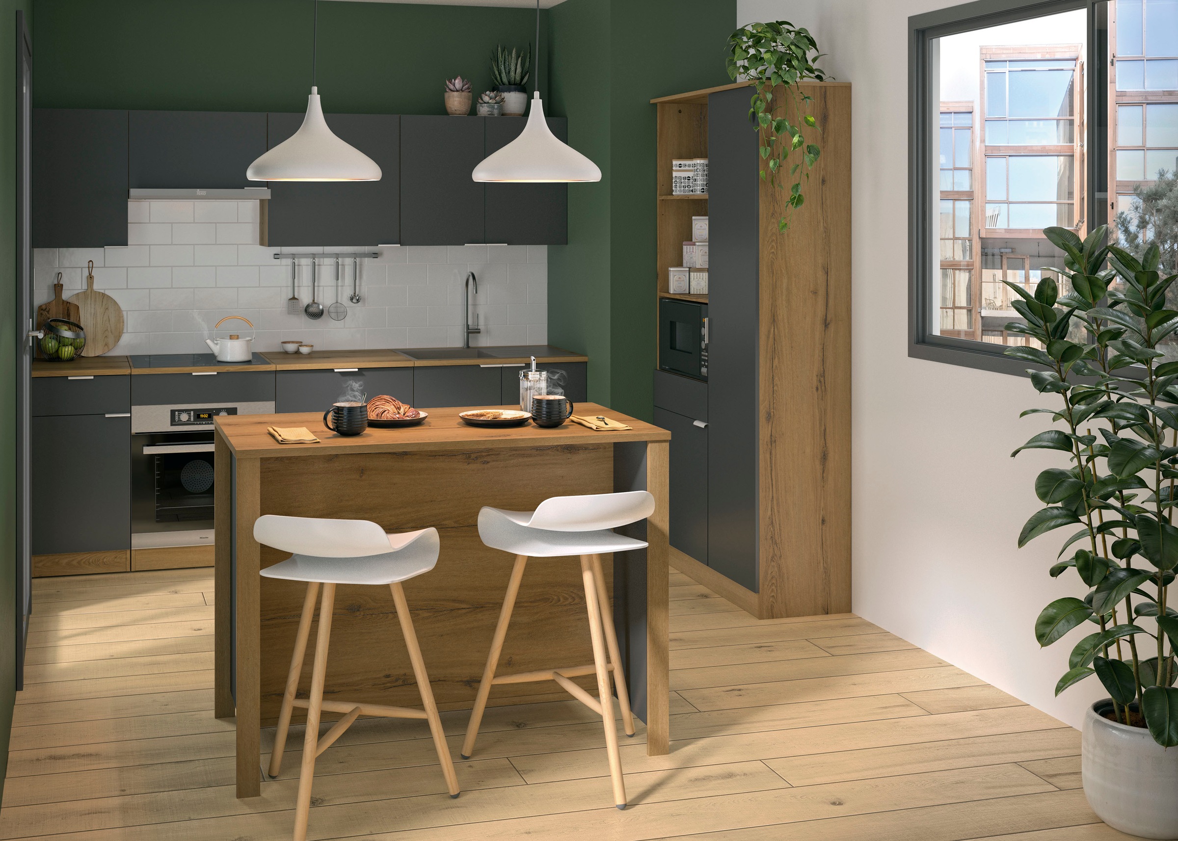 Gami Küchenbuffet "EDEN", Moderne und praktische Kücheninsel günstig online kaufen
