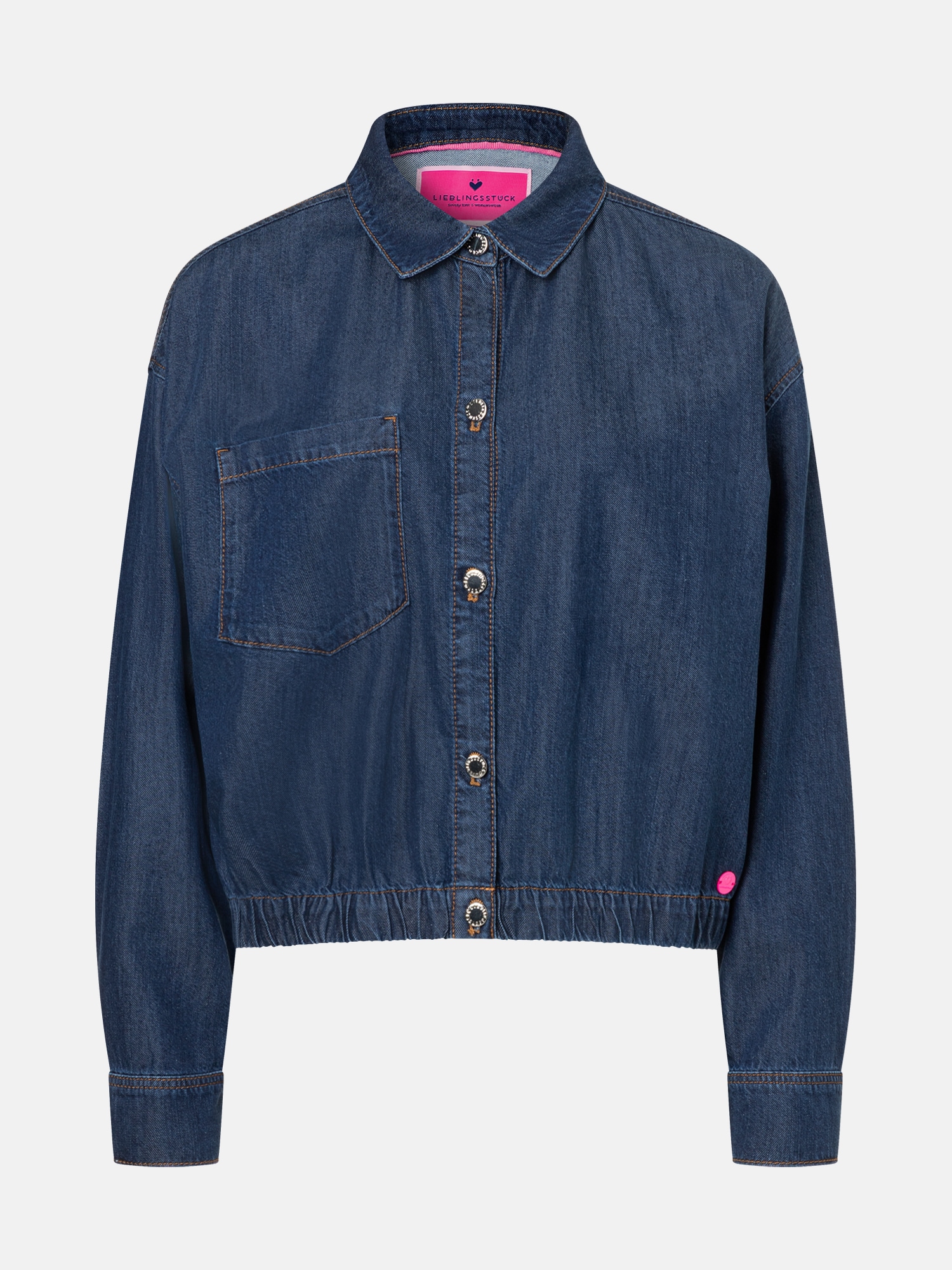 Lieblingsstück Jeansjacke »CrossL« mit elastischem Saum