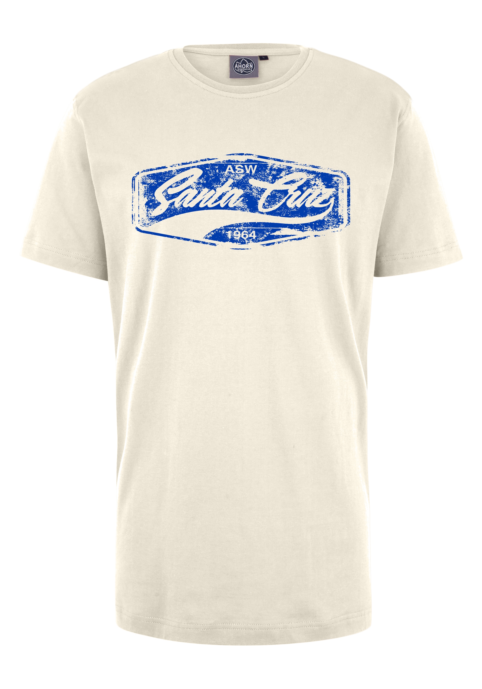 BAUR T-Shirt CRUZ_ROYAL ▷ modischem AHORN »SANTA SPORTSWEAR BLUE«, | bestellen mit Frontprint
