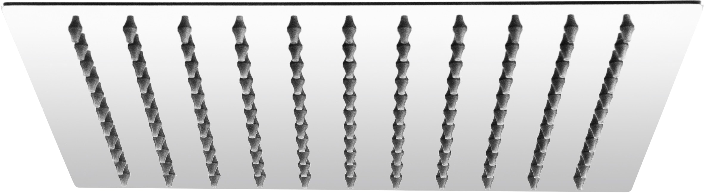 CORNAT Kopfbrause "250 x 250 mm Kopf-Größe - 1 Strahlart - Kugelgelenk & Anti-Kalk-Düsen", Extra schlankes Design - Edel