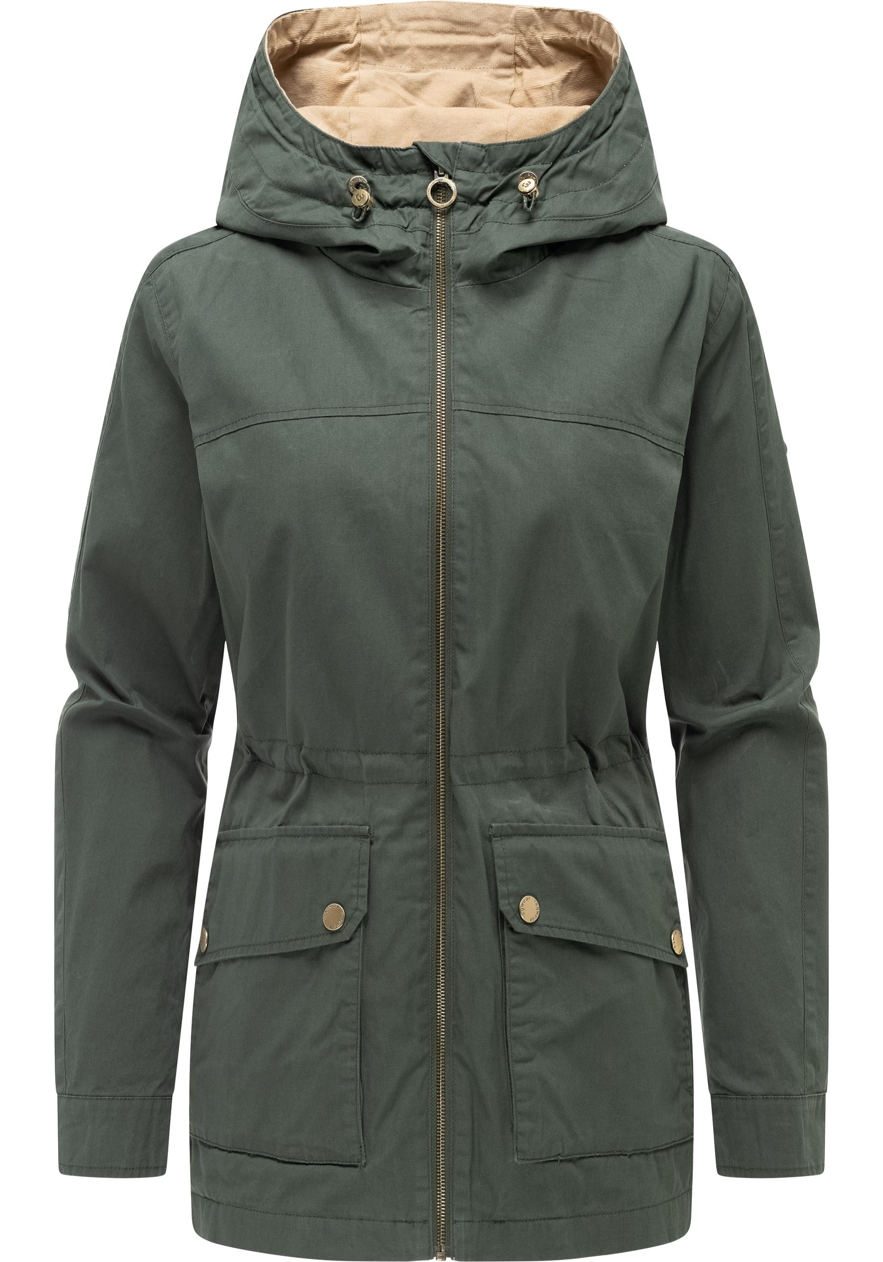 Ragwear Anorak "Lenoa Vintage" mit Kapuze Übergangsparka mit Kapuze und Tai günstig online kaufen