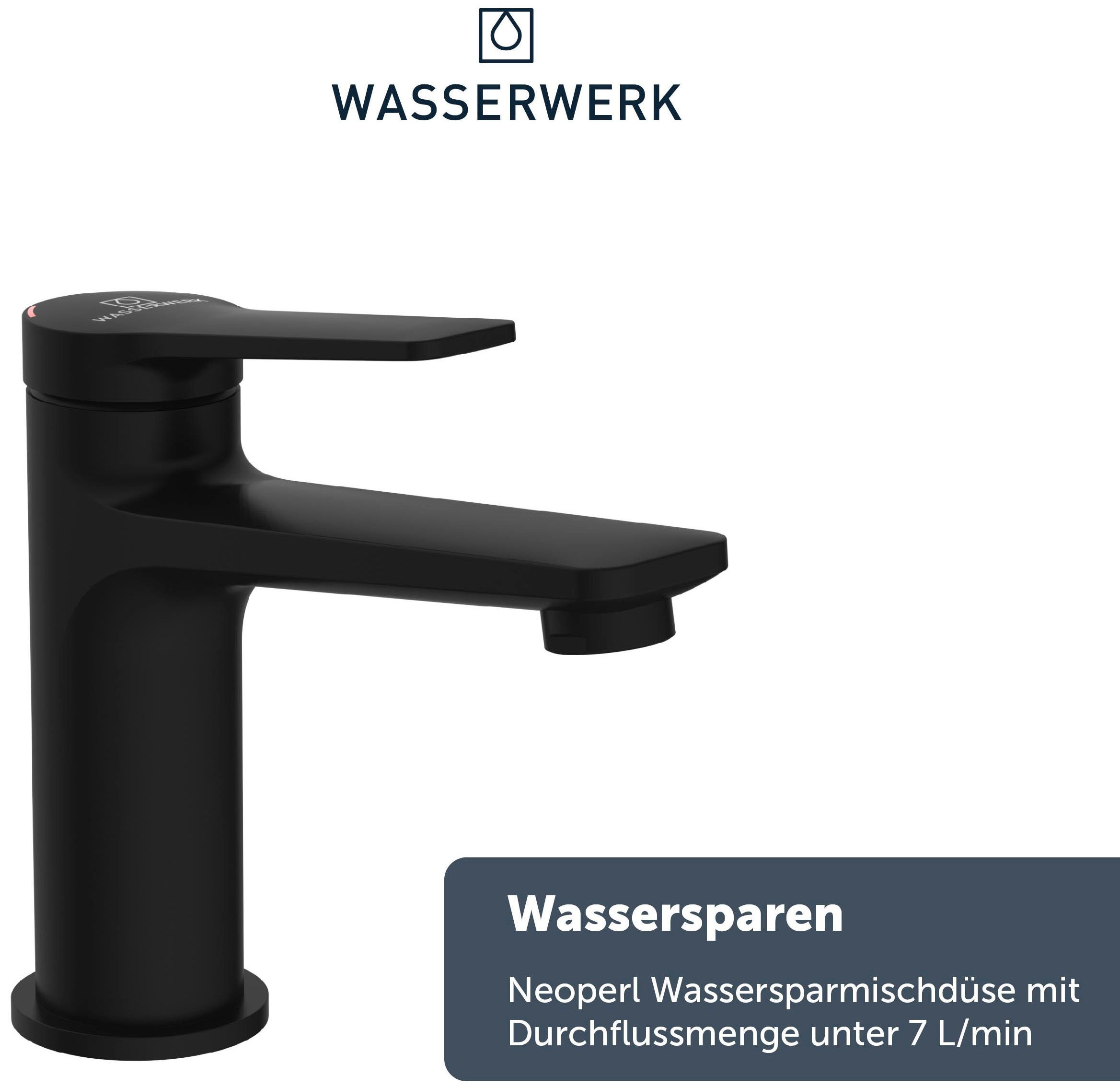 WASSERWERK Waschtischarmatur »WT 12«, inkl. Popup, wassersparend