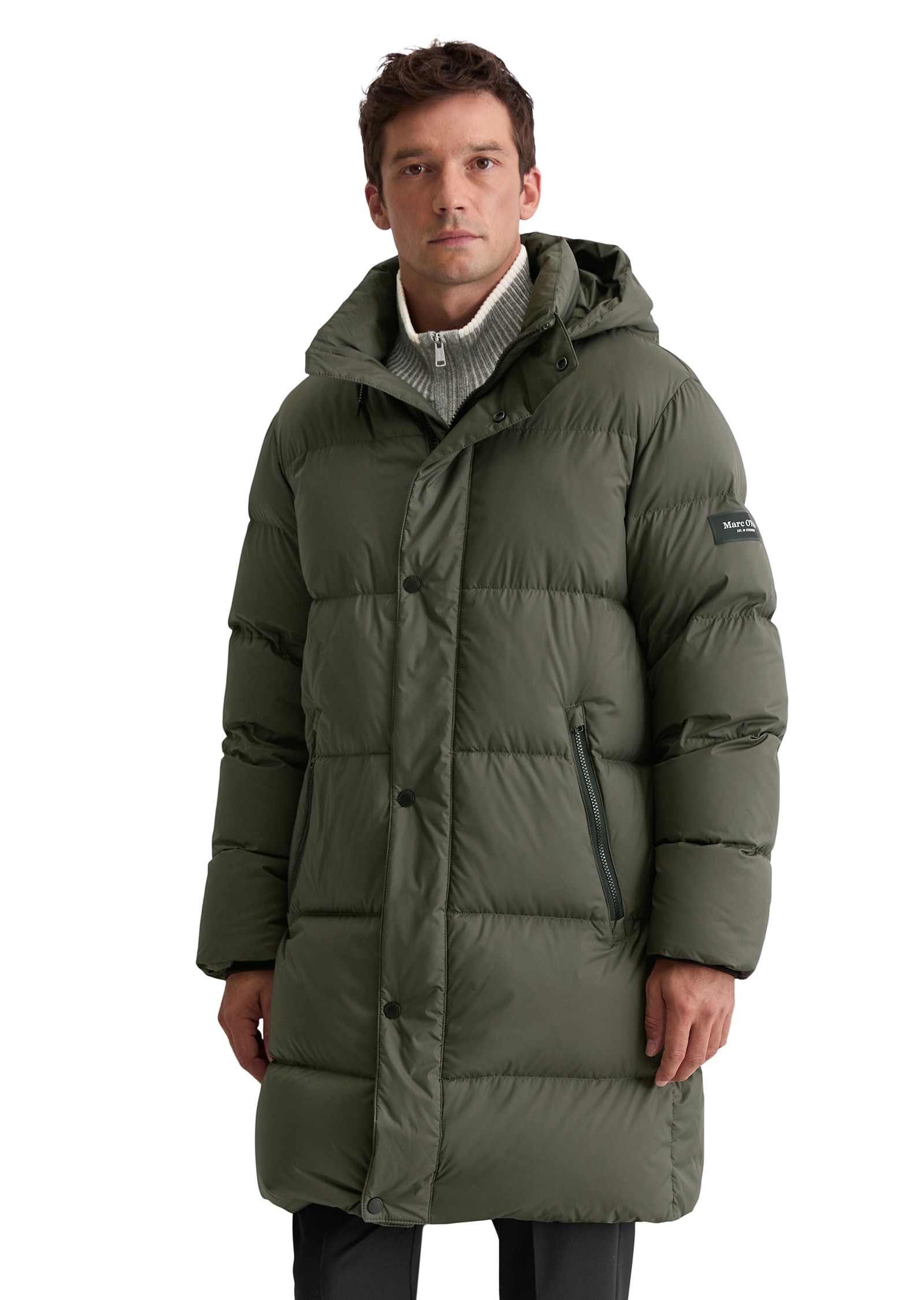 Marc OPolo Daunenjacke "mit großzügiger Kapuze" ohne Kapuze günstig online kaufen