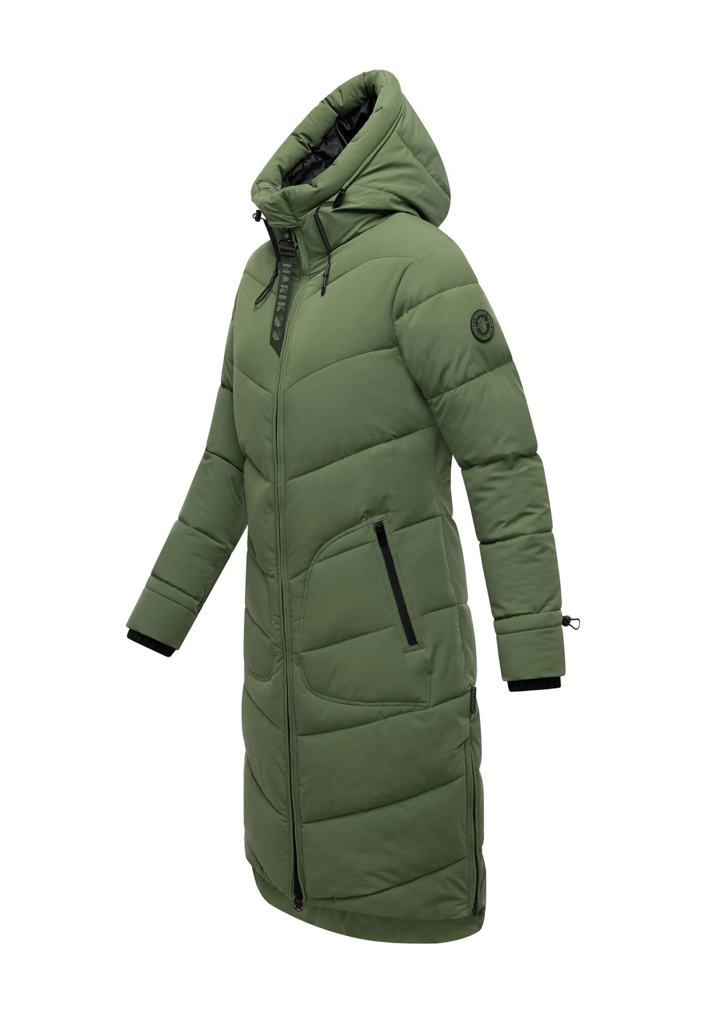 Marikoo Winterjacke »Benikoo«, mit Kapuze, langer Winter Mantel gesteppt