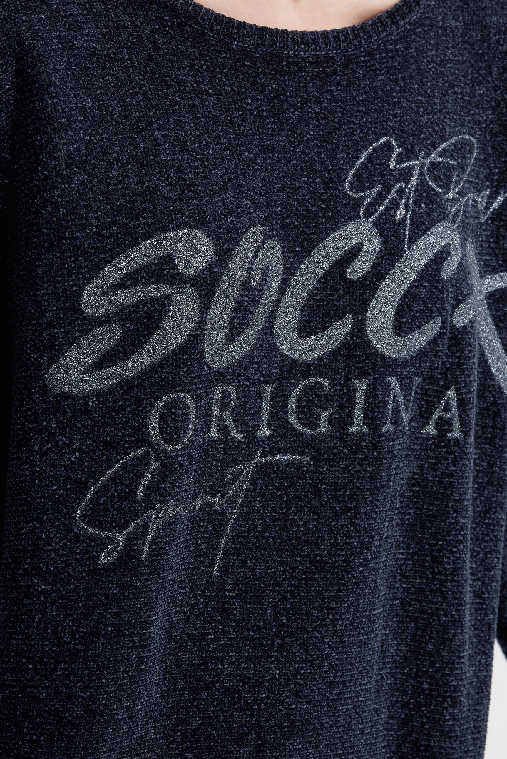 SOCCX Rundhalspullover mit Fledermaus-Ärmeln