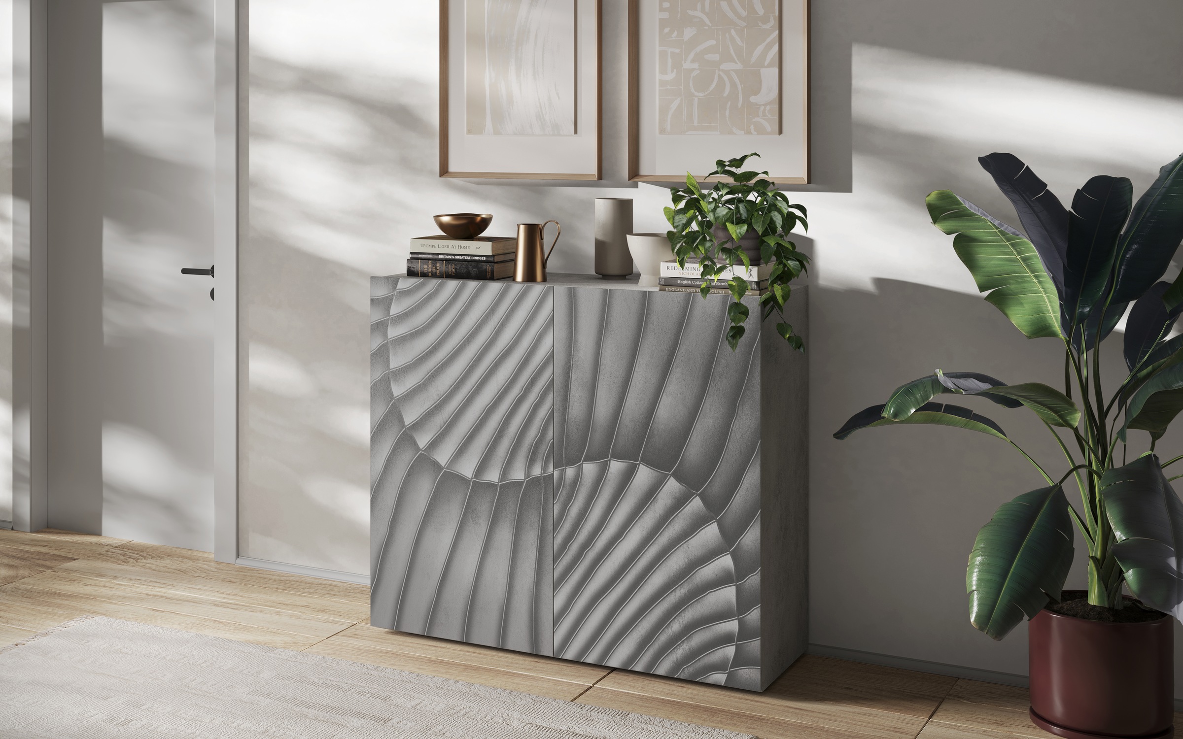 OTTO home Highboard "Snake, Kommode, Anrichte, Stauraummöbel, Höhe 123 cm, günstig online kaufen