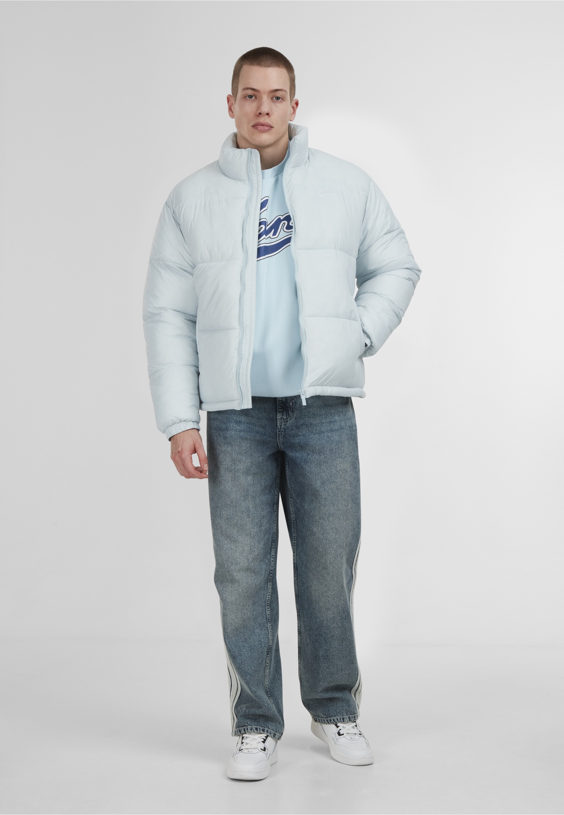 Karl Kani Winterjacke »Karl Kani Small Signature Embossed Logo Puffer Jacket« 1 Stk. tlg. ohne Kapuze