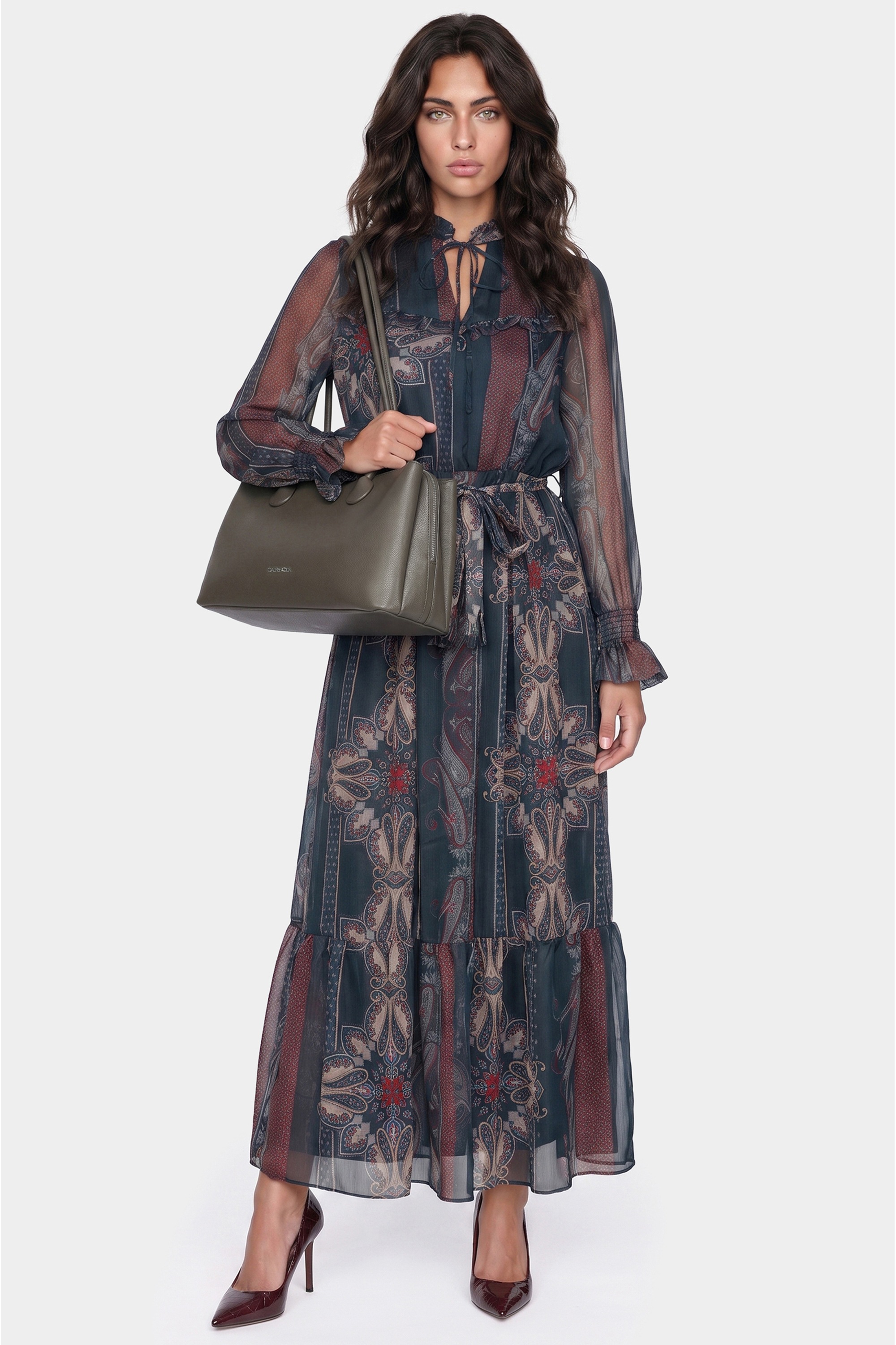 CAFèNoir Tragetasche »SHOPPER WITH ROUND HANDLES C3YD1114 Damen« Tragetasche Damen, Shopper, Einkaufstasche, Fashion, Lifestyle, Sale