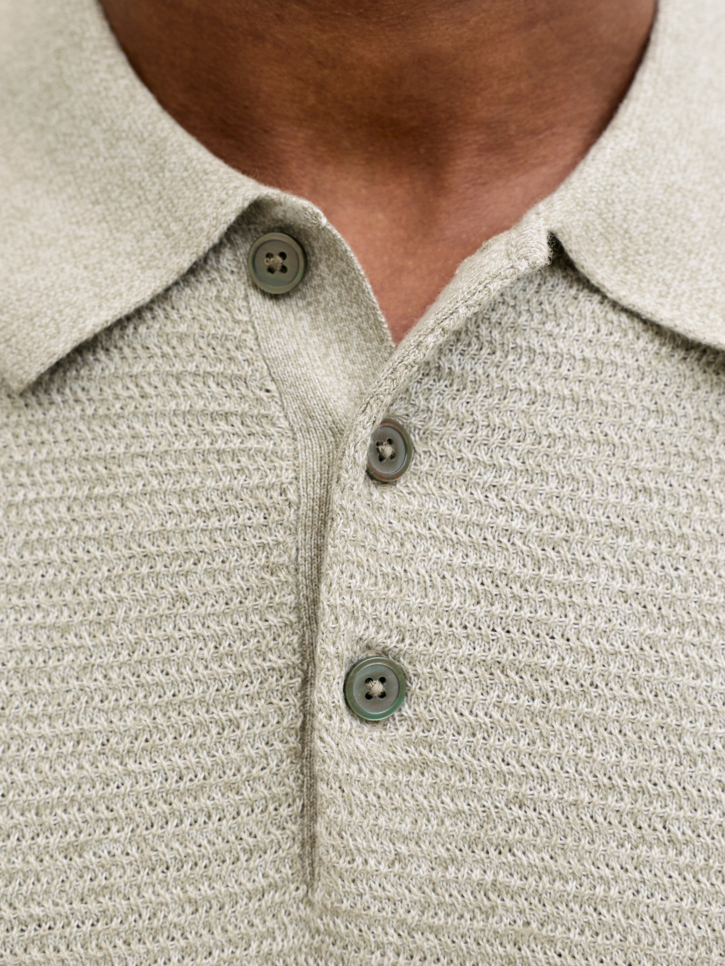 Jack & Jones Polokragenpullover »JPRBLURILEY KNIT POLO SS SN« Baumwolle, regular fit