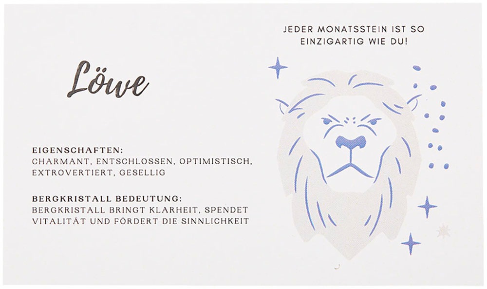 Firetti Kette mit Anhänger »Schmuck Geschenk Halsschmuck Anker/Halskette Sternzeichen Geburtsstein«, Made in Germany - mit Edelstein