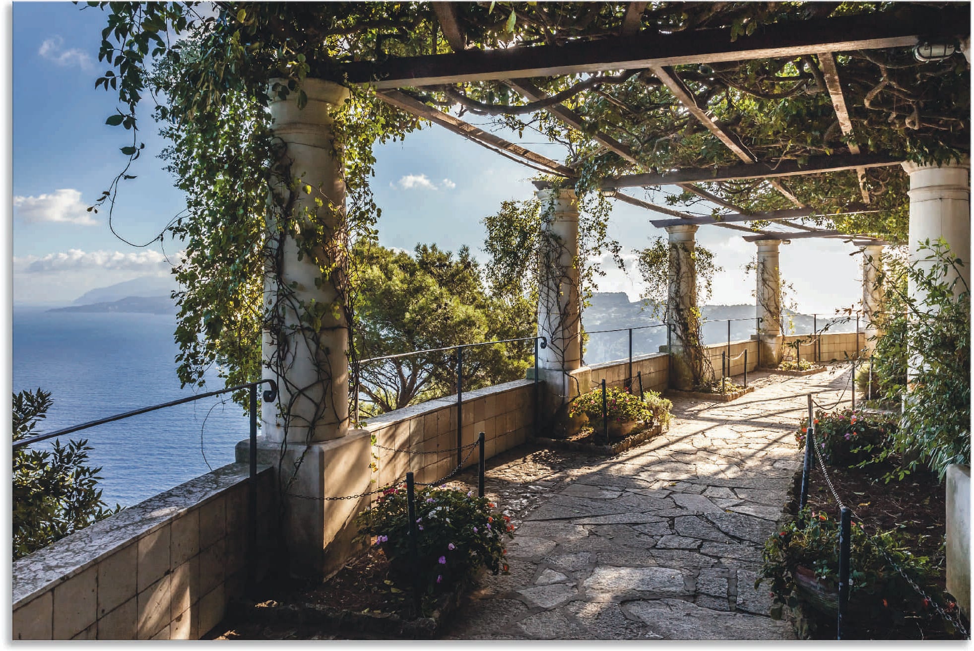 Artland "Garten der Villa San Michele auf Capri" Gebäude 1 Stk. tlg. als Al günstig online kaufen
