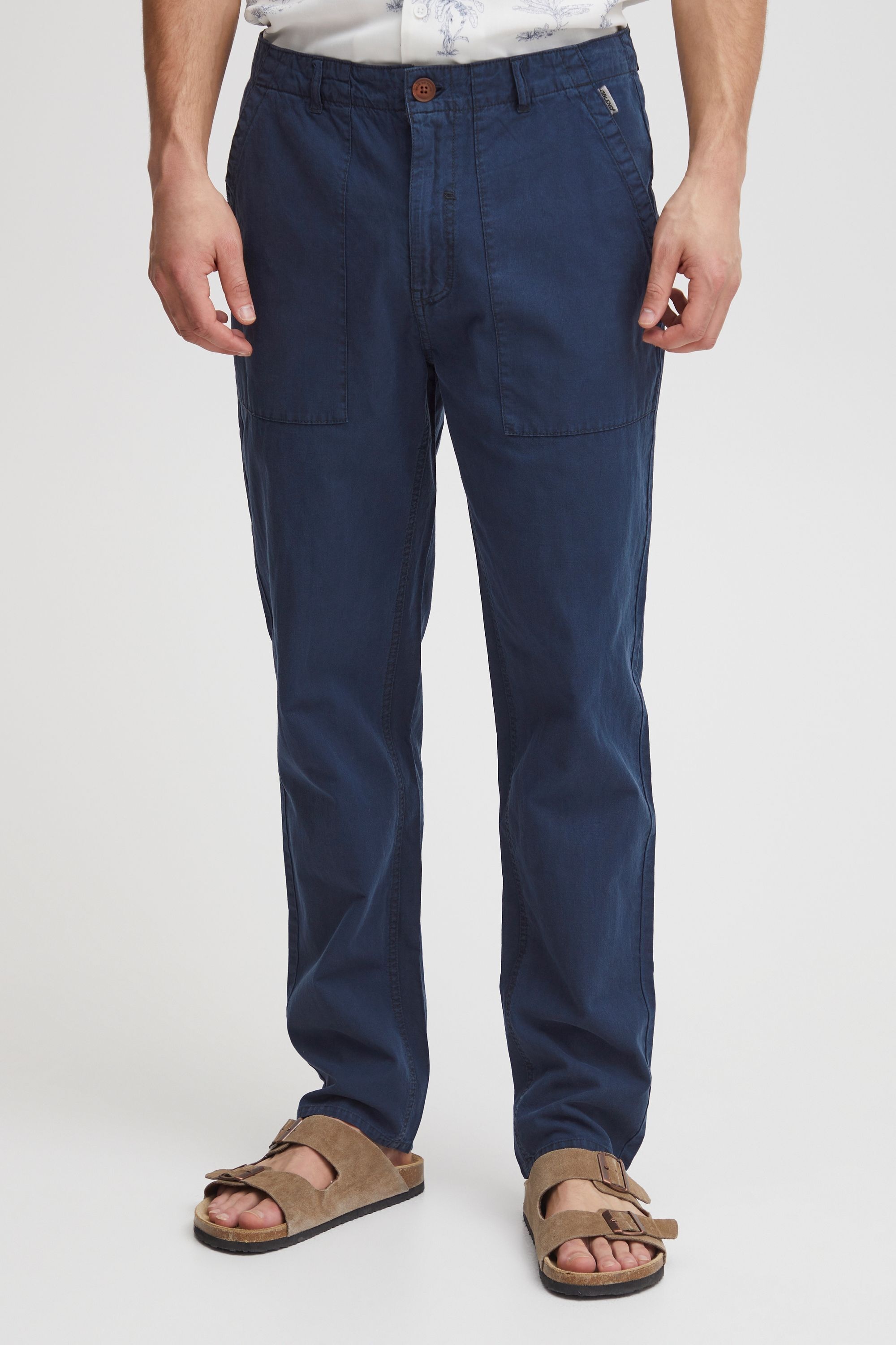 Blend Stoffhose "BHPants" Chinohose aus Leinenmix günstig online kaufen