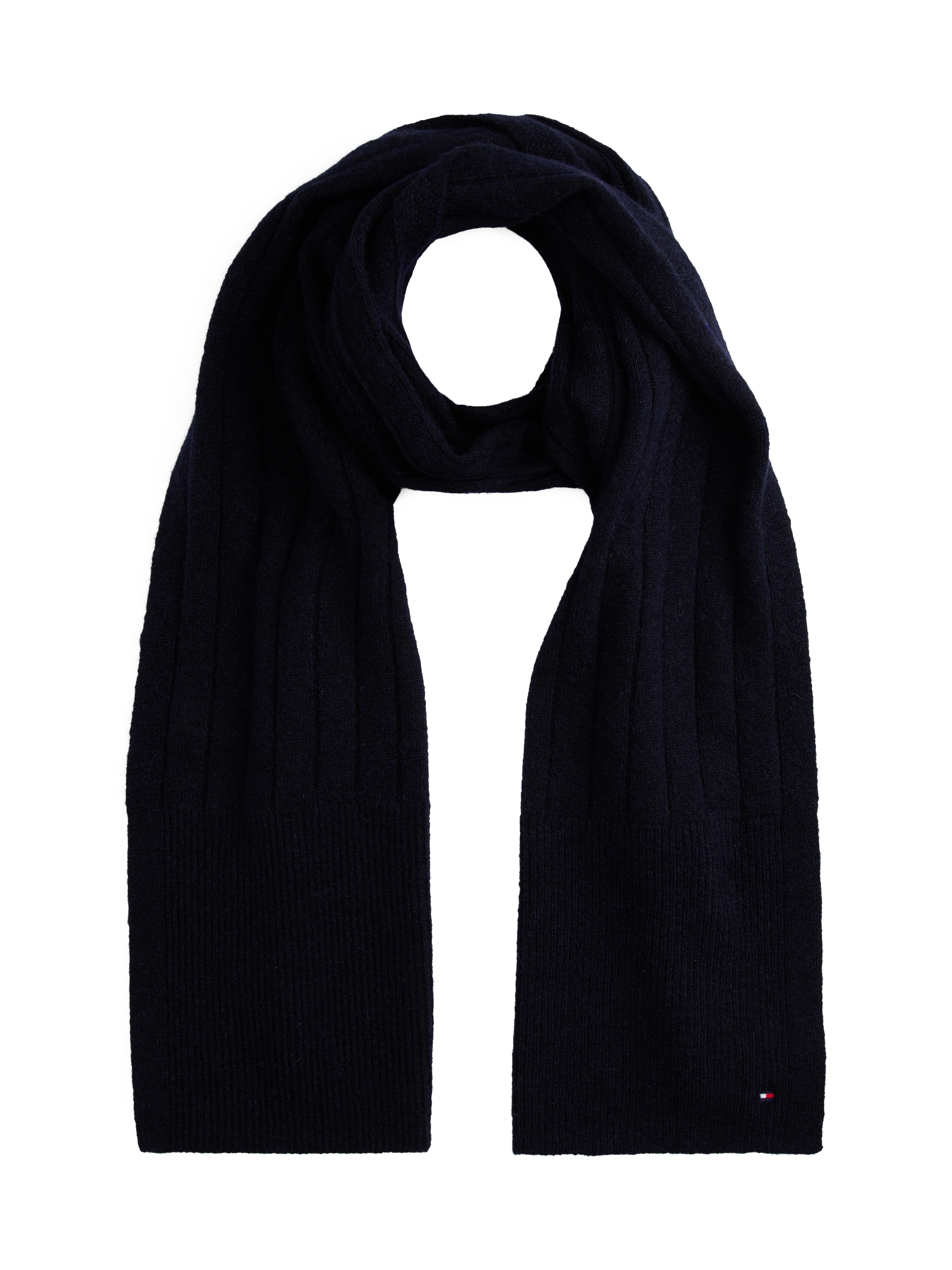 Tommy Hilfiger Schal "TH FLAG FLUFFY", Maße 190X35 cm, mit Wolle günstig online kaufen