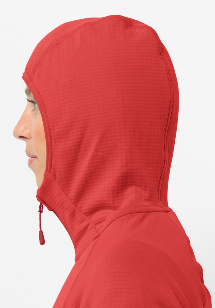 Jack Wolfskin Fleecejacke »KOLBENBERG HOODED FZ W«, mit Kapuze