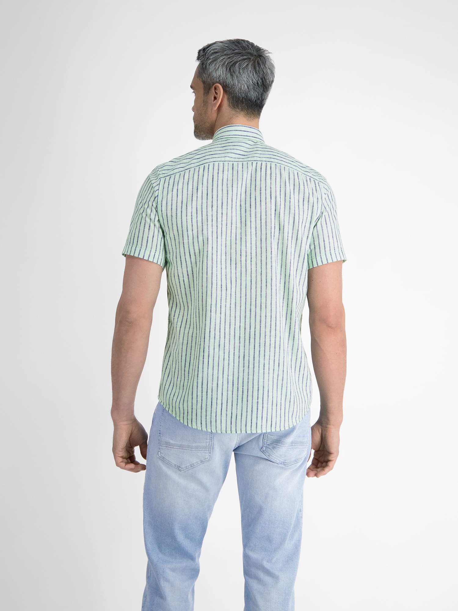 LERROS Kurzarmhemd "Gestreiftes Herren Sommerhemd" günstig online kaufen