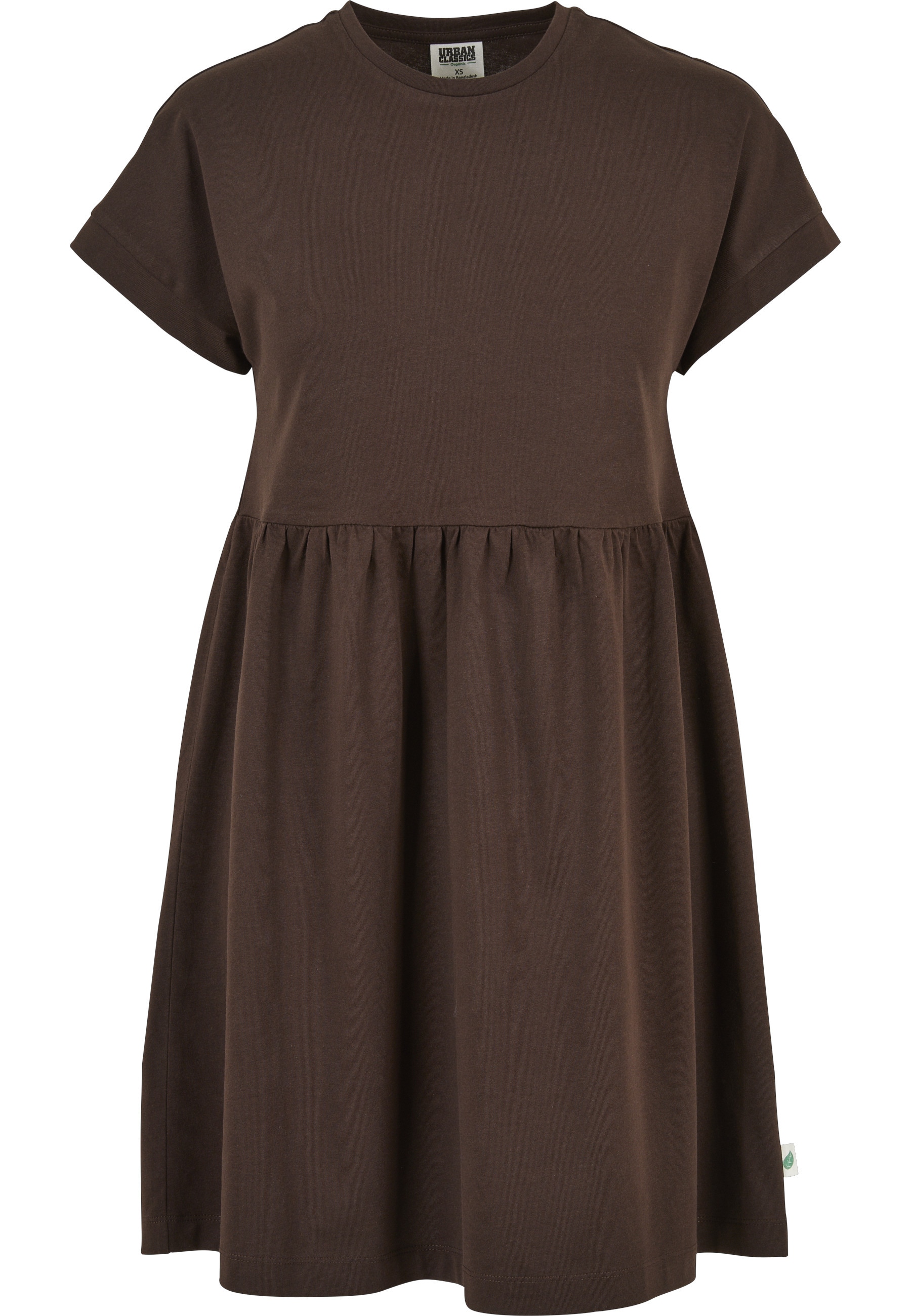 URBAN CLASSICS A-Linien-Kleid "Urban Classics Damen Ladies Organic Empire Valance Tee Dress" 1 Stk. tlg.
